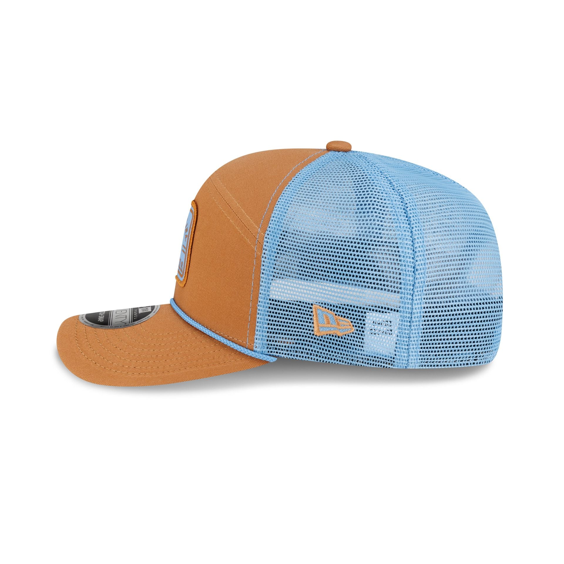North Carolina Tar Heels Light Bronze Split Panel 9SEVENTY Trucker Hat - Image 4