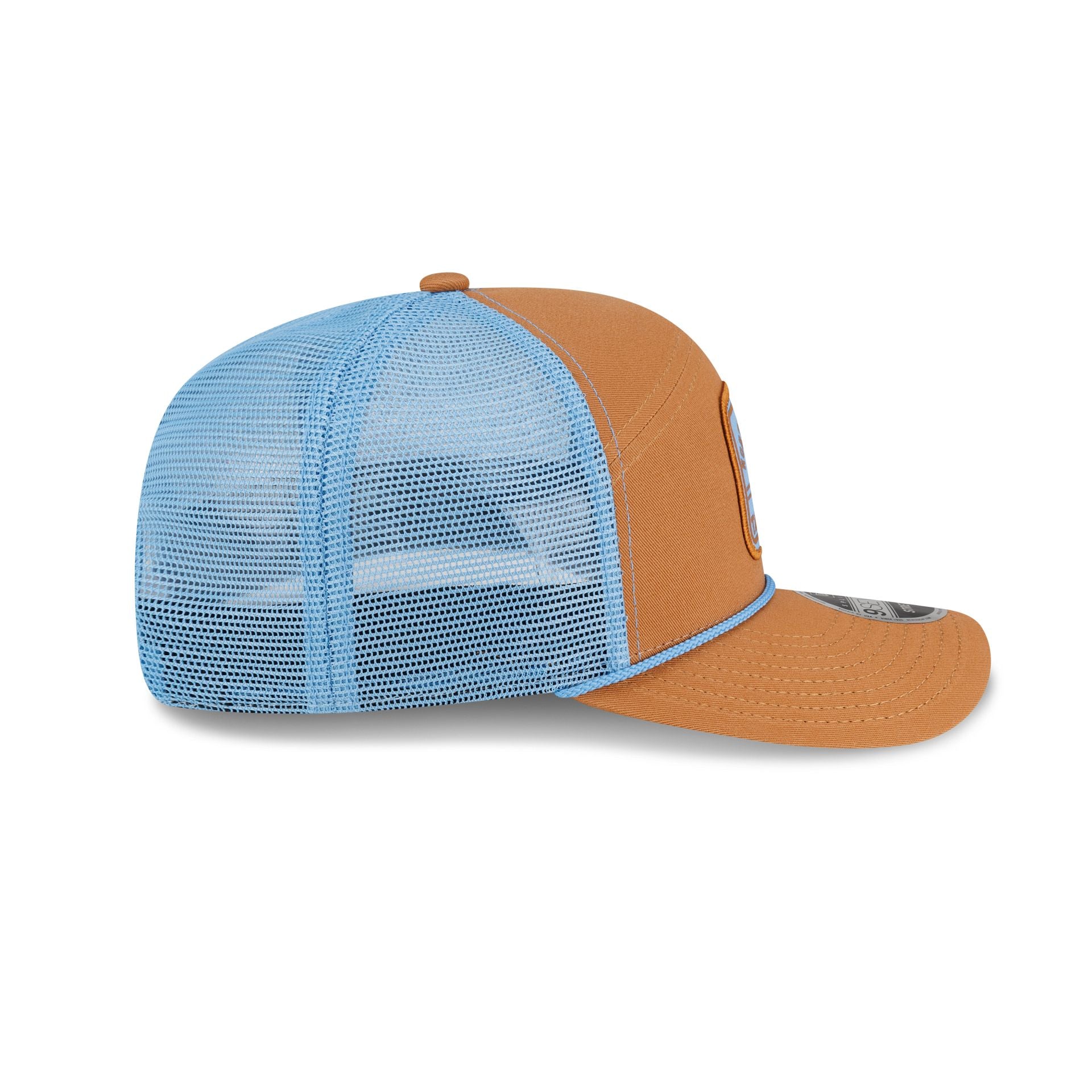 North Carolina Tar Heels Light Bronze Split Panel 9SEVENTY Trucker Hat - Image 5