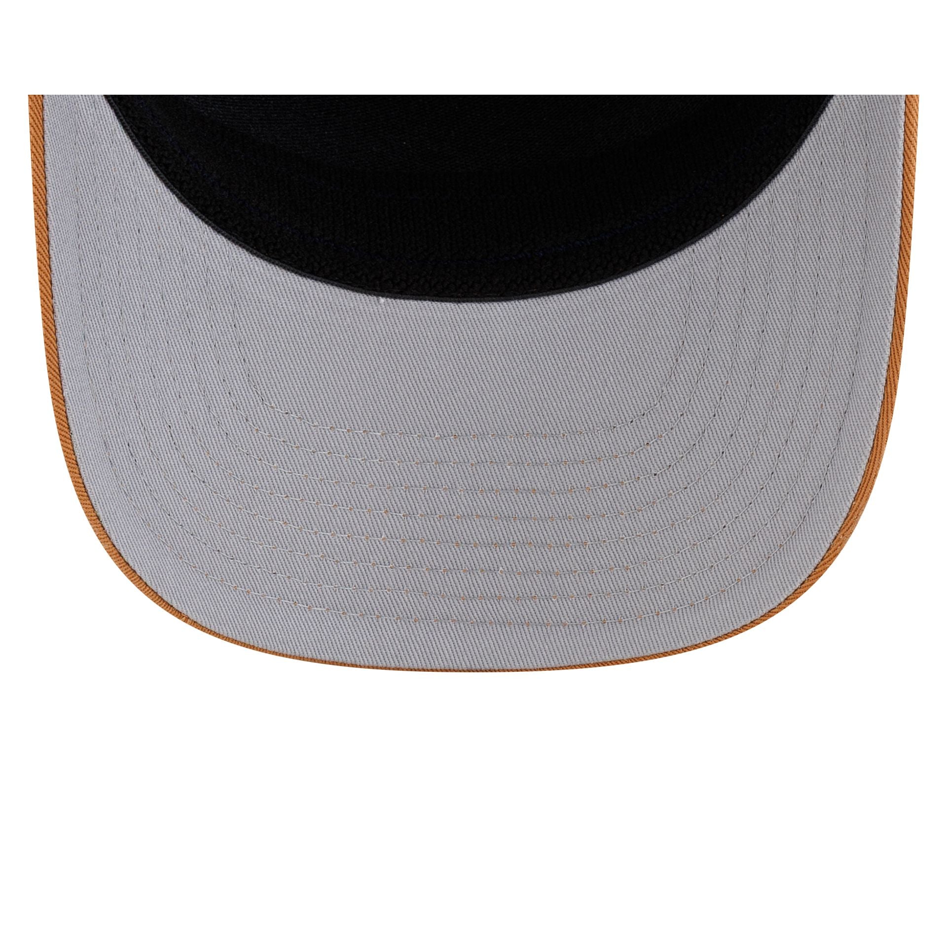 North Carolina Tar Heels Light Bronze Split Panel 9SEVENTY Trucker Hat - Image 7