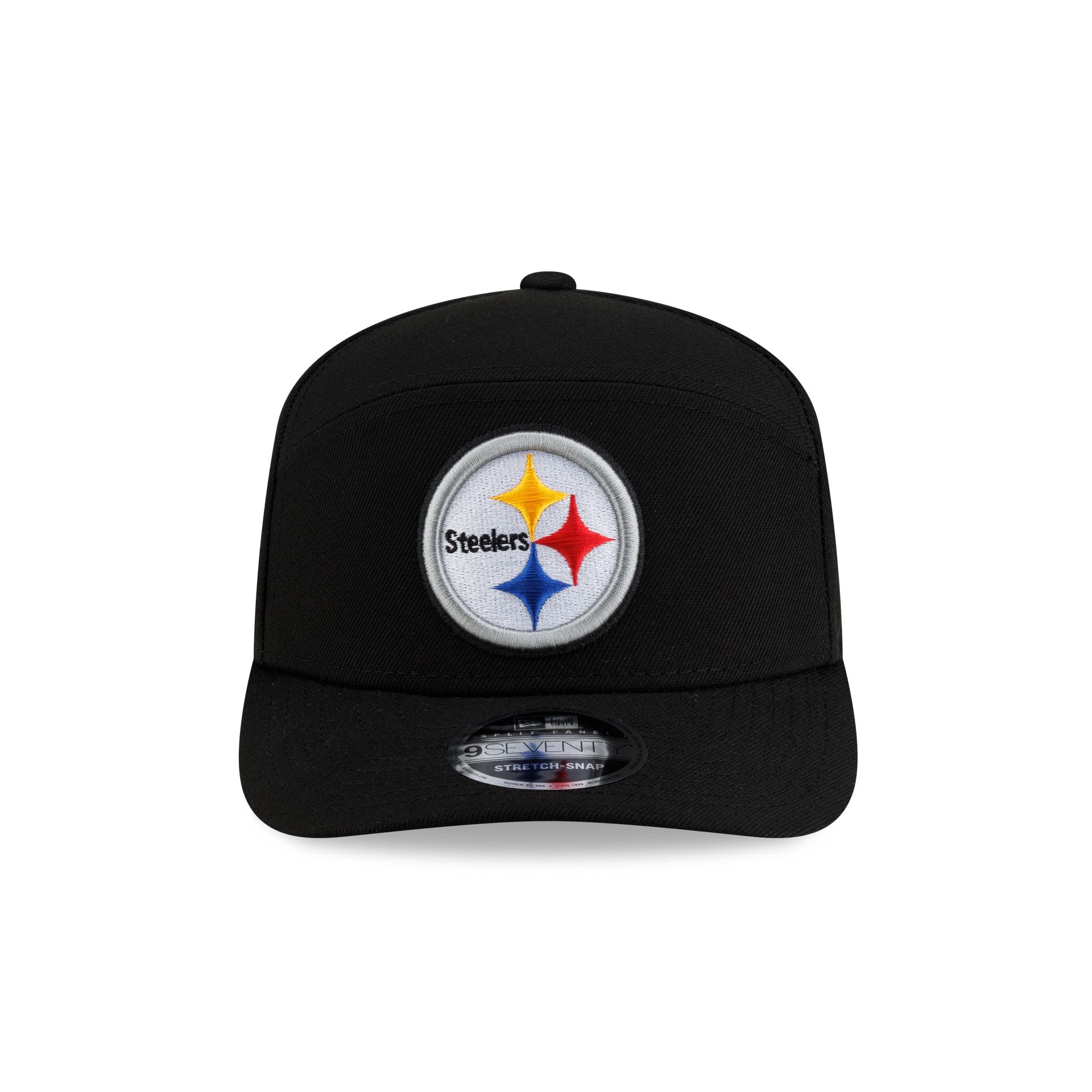 Pittsburgh Steelers Poly Split Panel 9SEVENTY Stretch-Snap Hat - Image 2