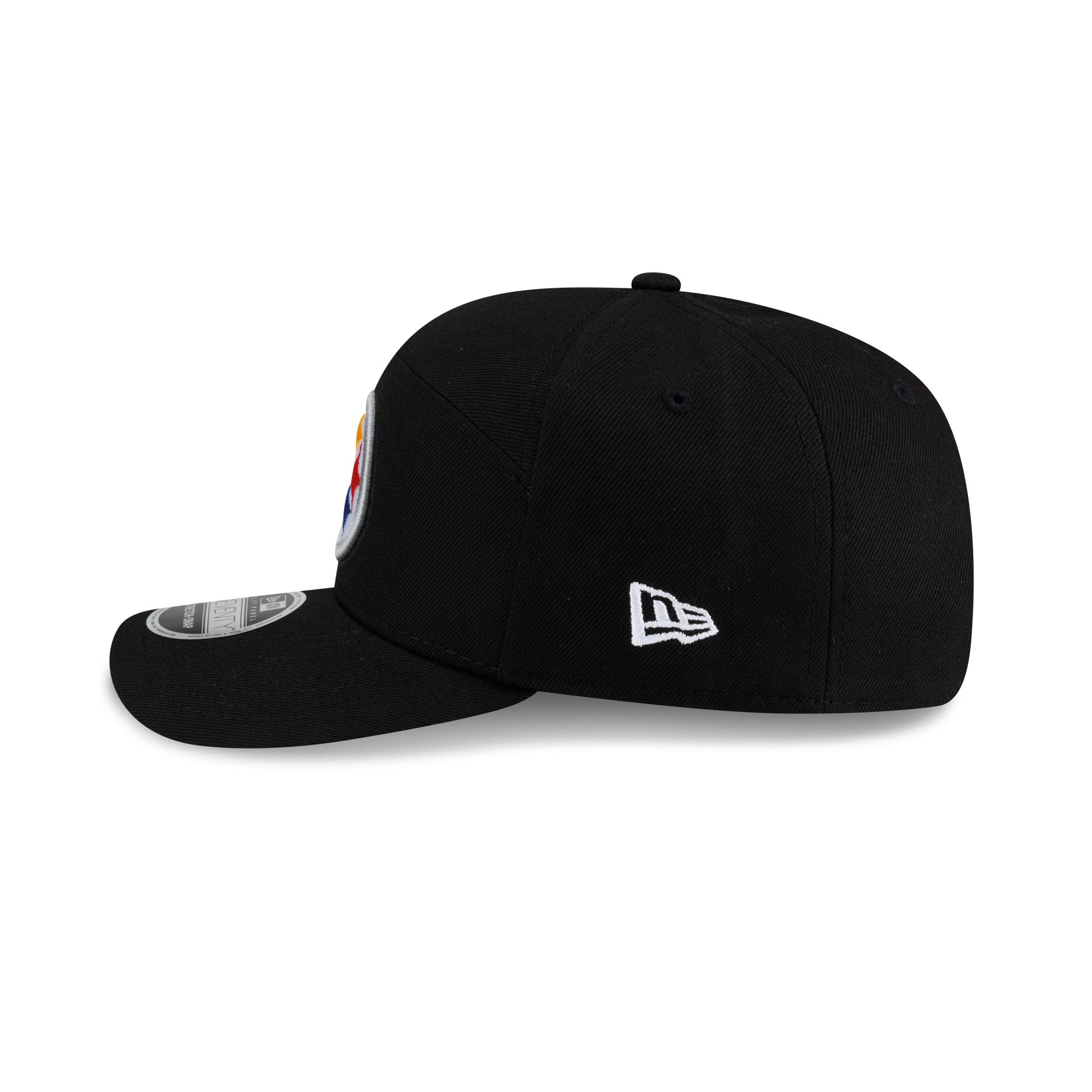 Pittsburgh Steelers Poly Split Panel 9SEVENTY Stretch-Snap Hat - Image 4