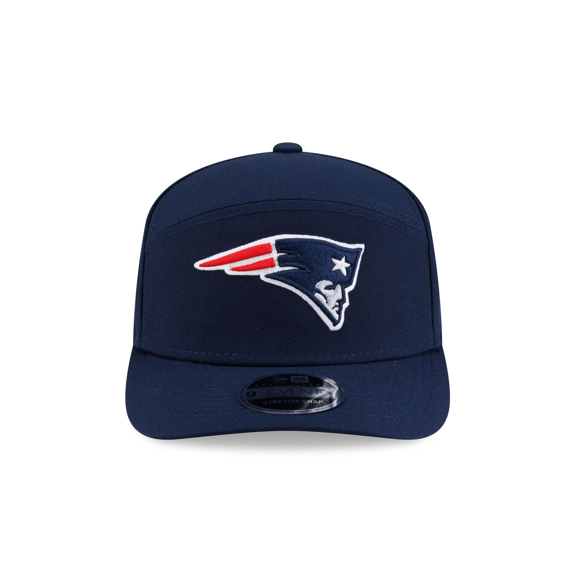 New England Patriots Poly Split Panel 9SEVENTY Stretch-Snap Hat - Image 2