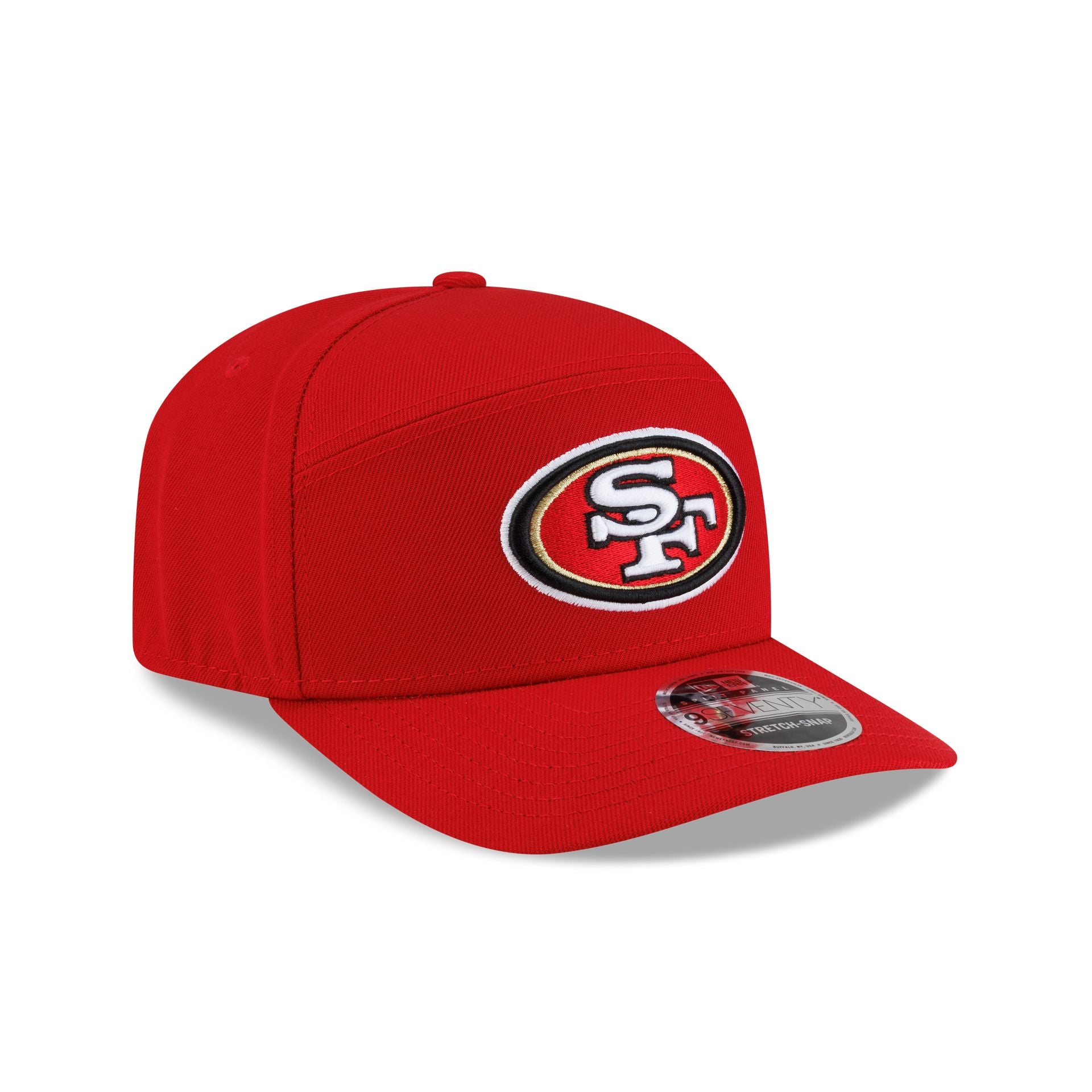 San Francisco 49ers Poly Split Panel 9SEVENTY Stretch-Snap Hat - Image 3