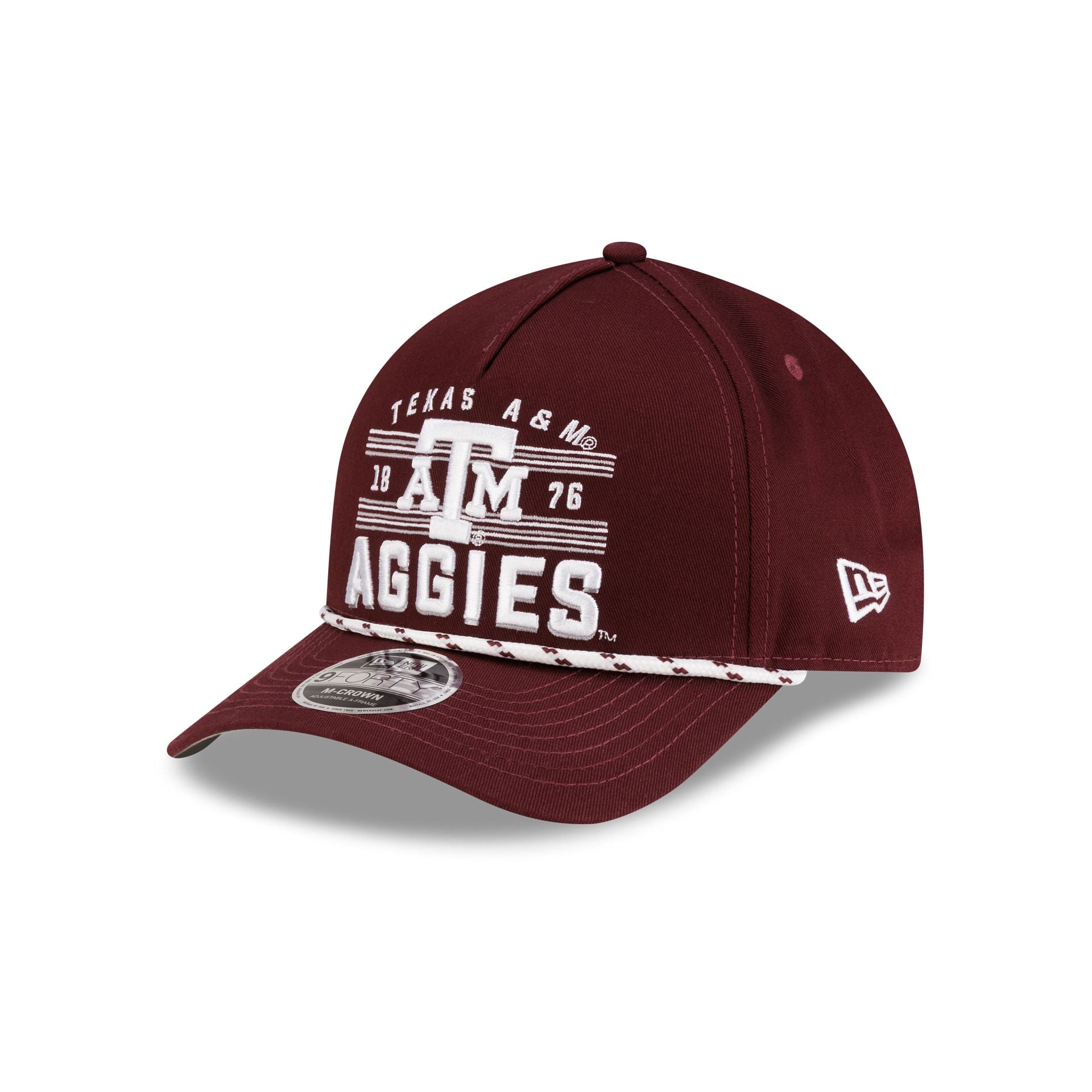 Texas A&M Aggies March Madness 9FORTY M-Crown A-Frame Snapback Hat - Image 3