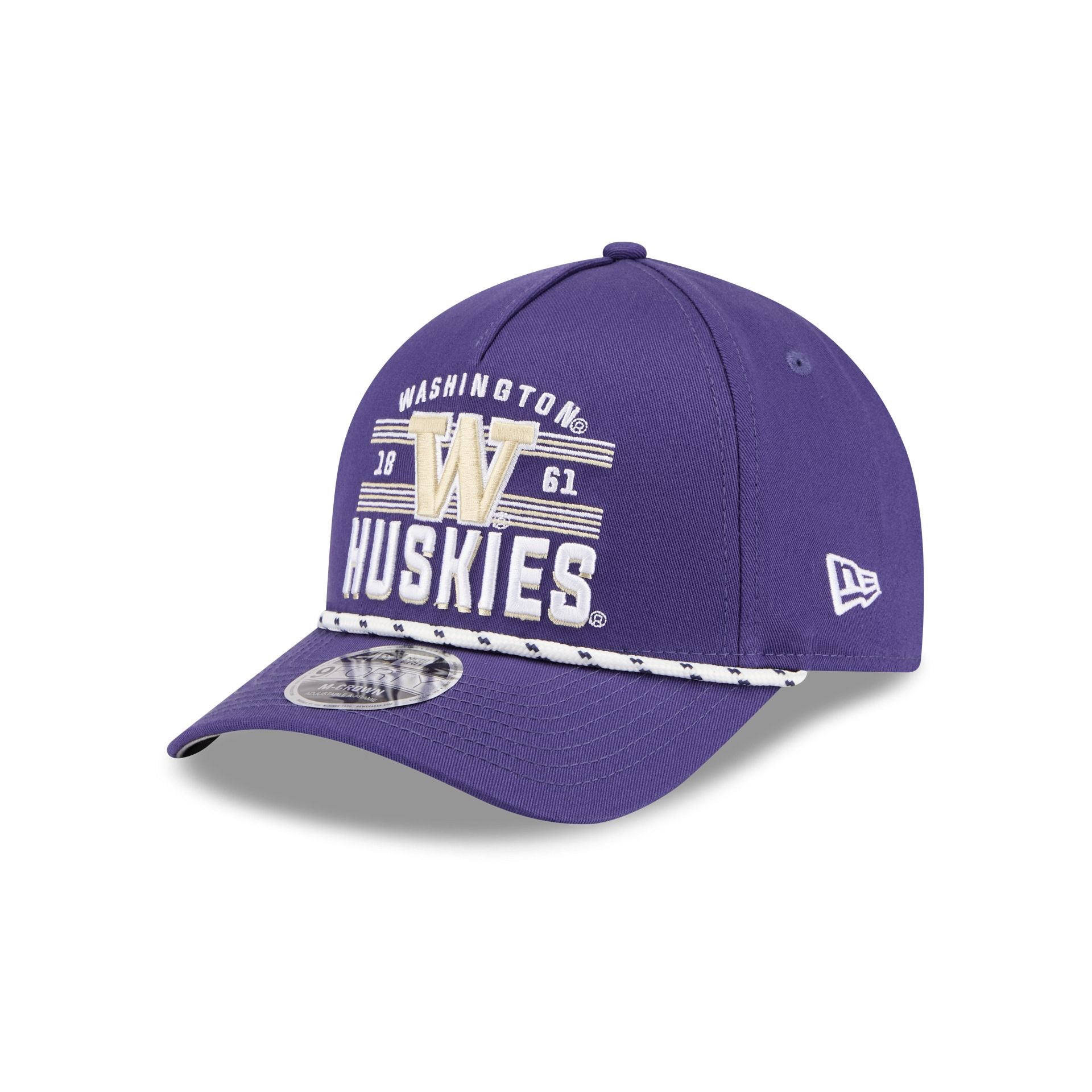 Washington Huskies March Madness 9FORTY M-Crown A-Frame Snapback Hat - Image 3
