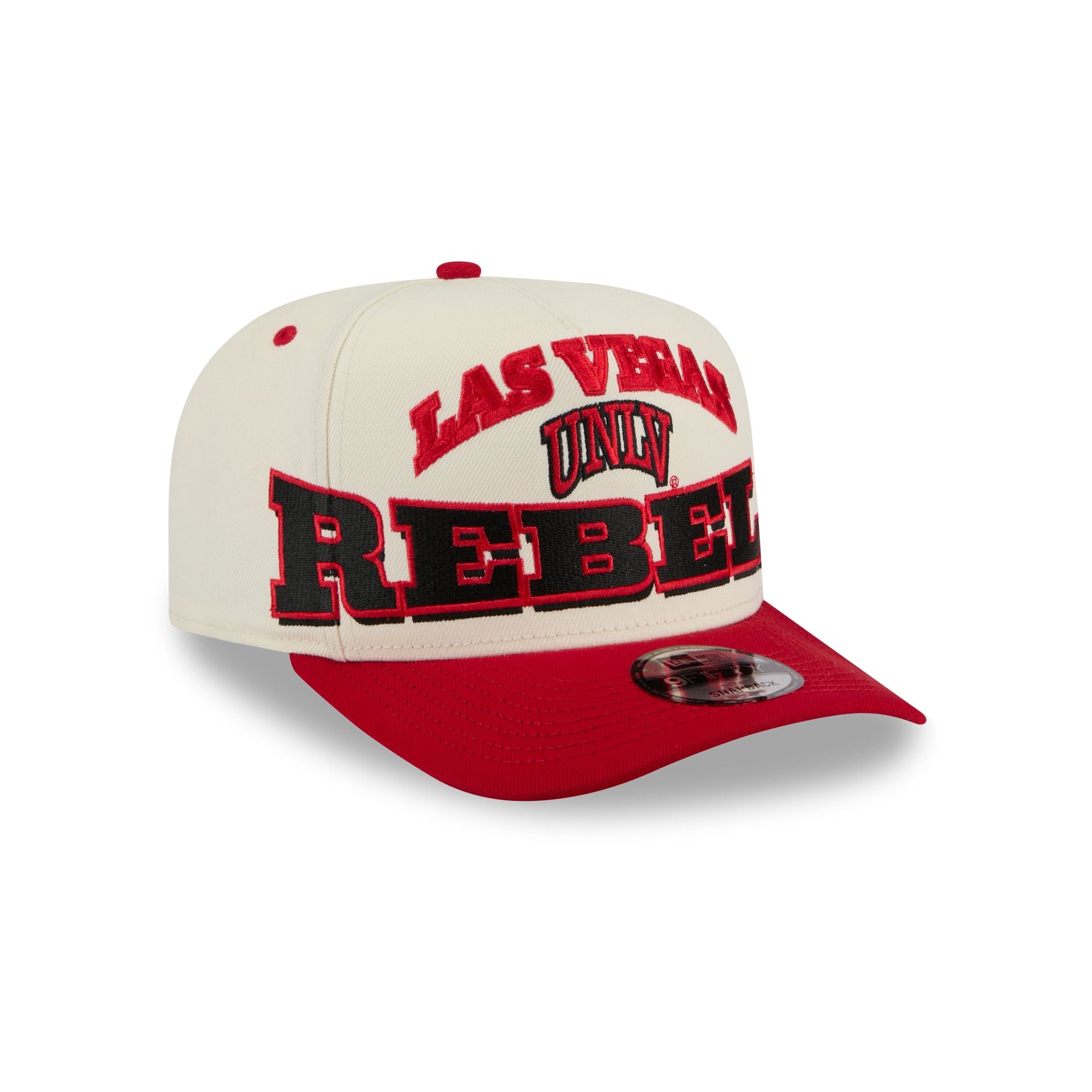 UNLV Runnin' Rebels March Madness Chrome 9FIFTY A-Frame Snapback Hat - Image 3