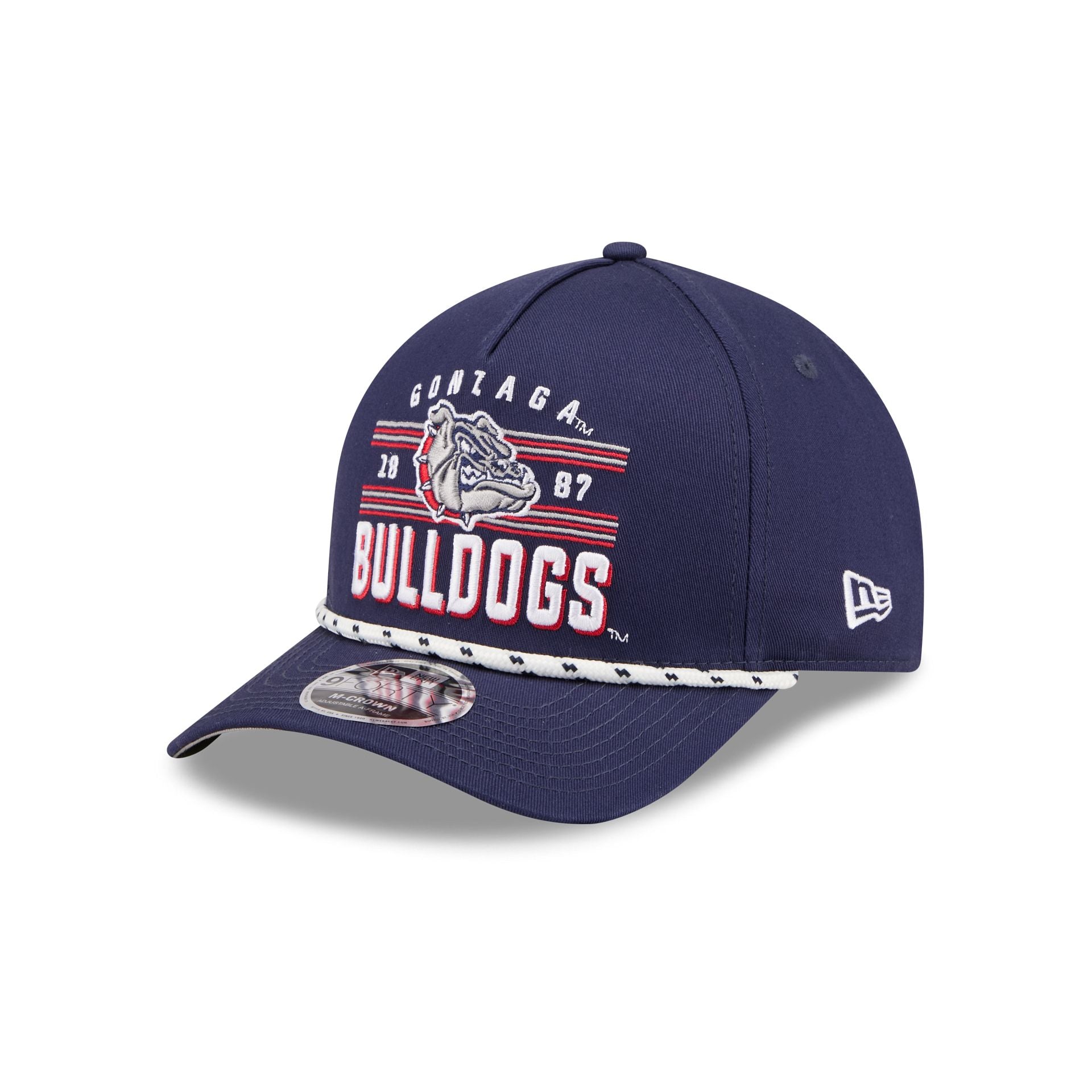 Gonzaga Bulldogs March Madness 9FORTY M-Crown A-Frame Snapback Hat - Image 3
