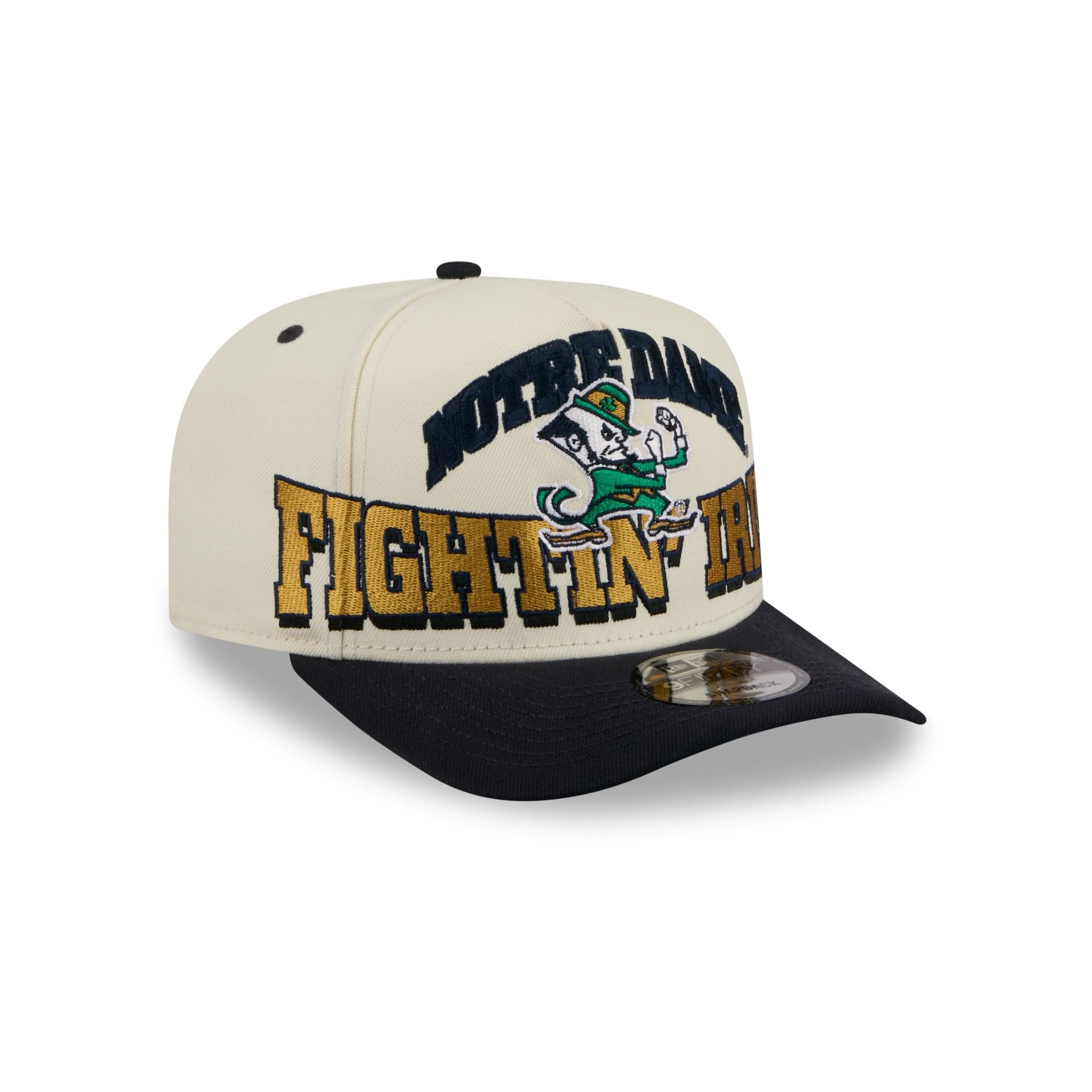 Notre Dame Fighting Irish March Madness Chrome 9FIFTY A-Frame Snapback Hat - Image 3