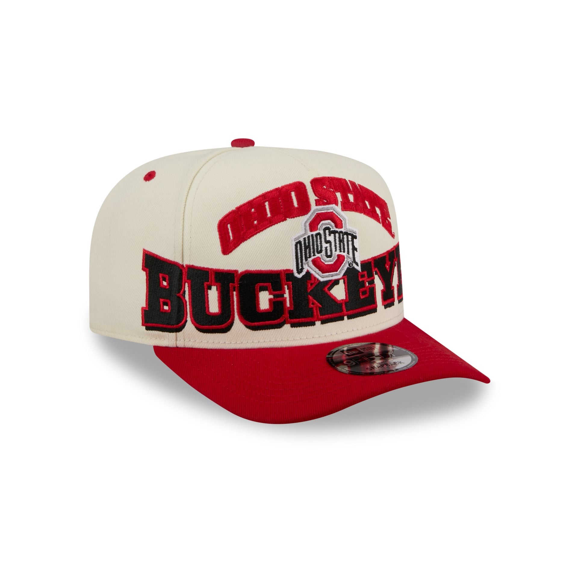 Ohio State Buckeyes March Madness Chrome 9FIFTY A-Frame Snapback Hat - Image 3