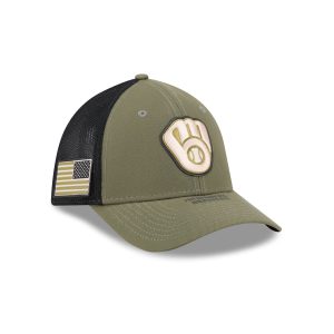 Milwaukee Brewers Armed Forces Day 2026 39THIRTY M-Crown Stretch Fit H