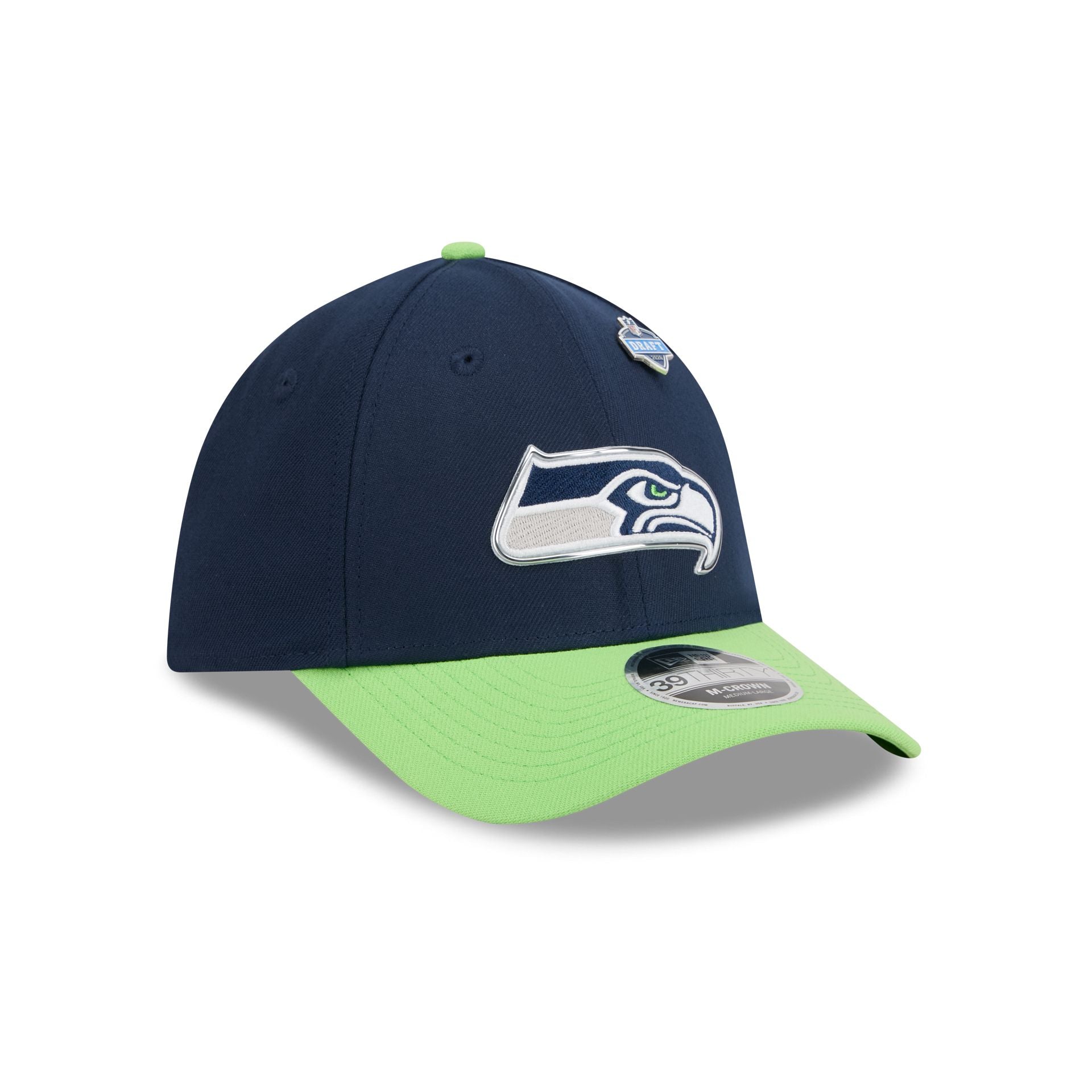 Seattle Seahawks 2026 Draft 39THIRTY M-Crown Stretch Fit Hat - Image 3