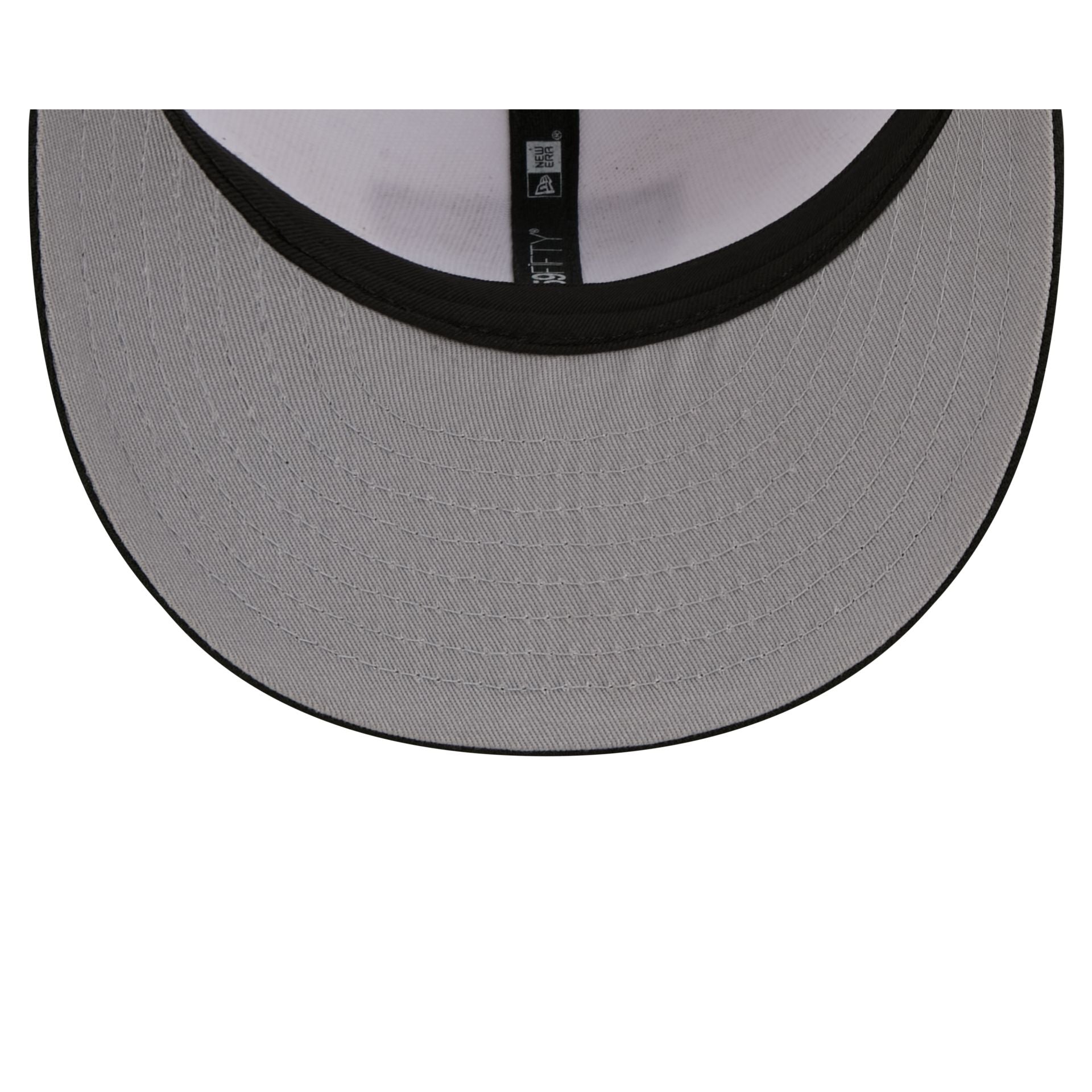 Las Vegas Raiders 2026 Draft Black and White 59FIFTY Fitted Hat - Image 7