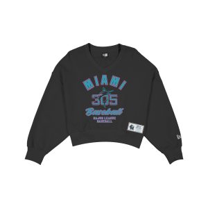 Miami Marlins 2026 City Connect Women's Cropped Crewneck