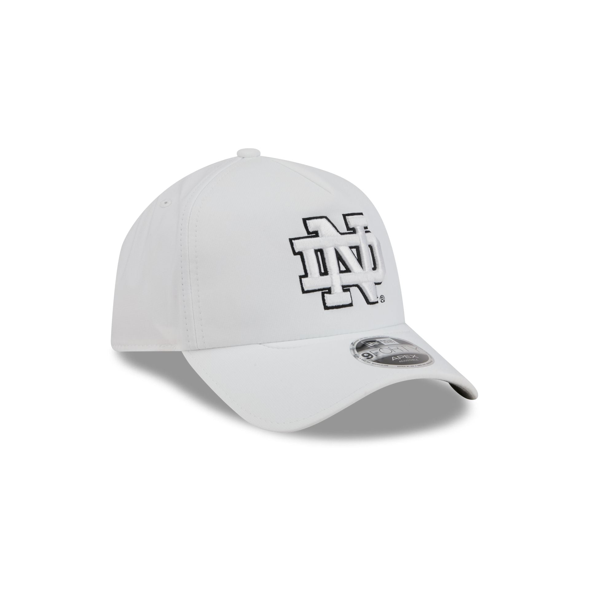 Notre Dame Fighting Irish White 9FORTY APEX Snapback Hat - Image 3