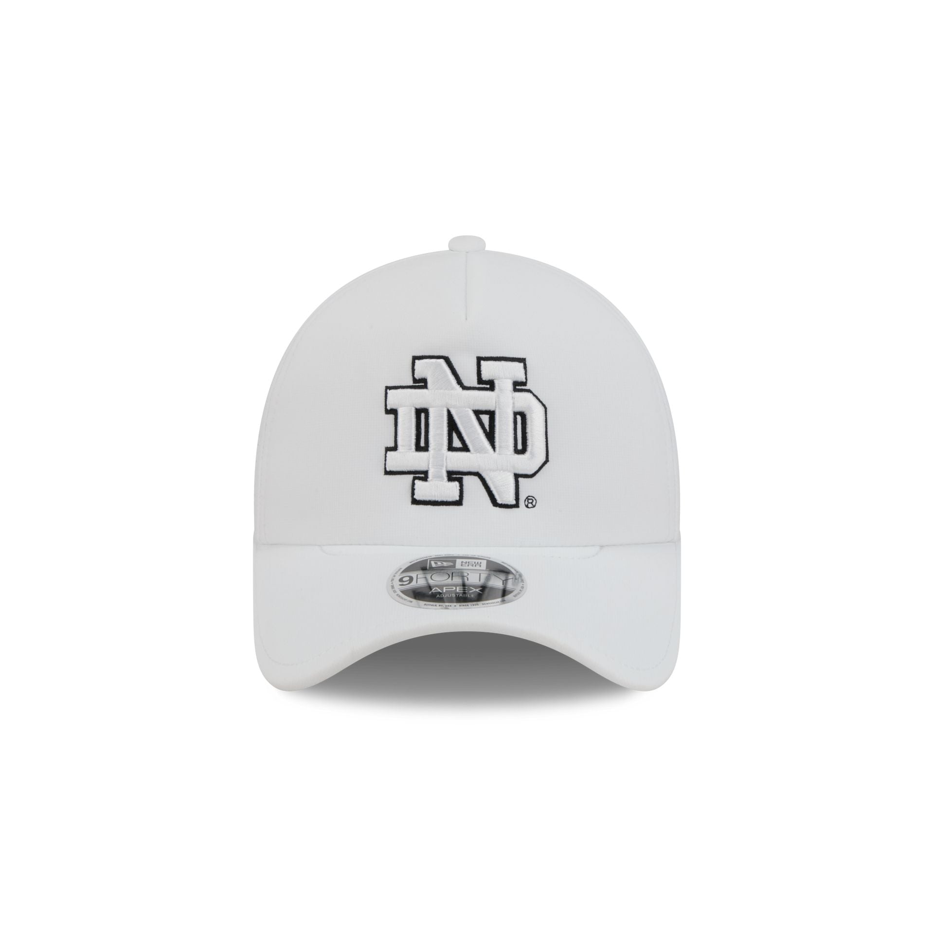 Notre Dame Fighting Irish White 9FORTY APEX Snapback Hat - Image 2