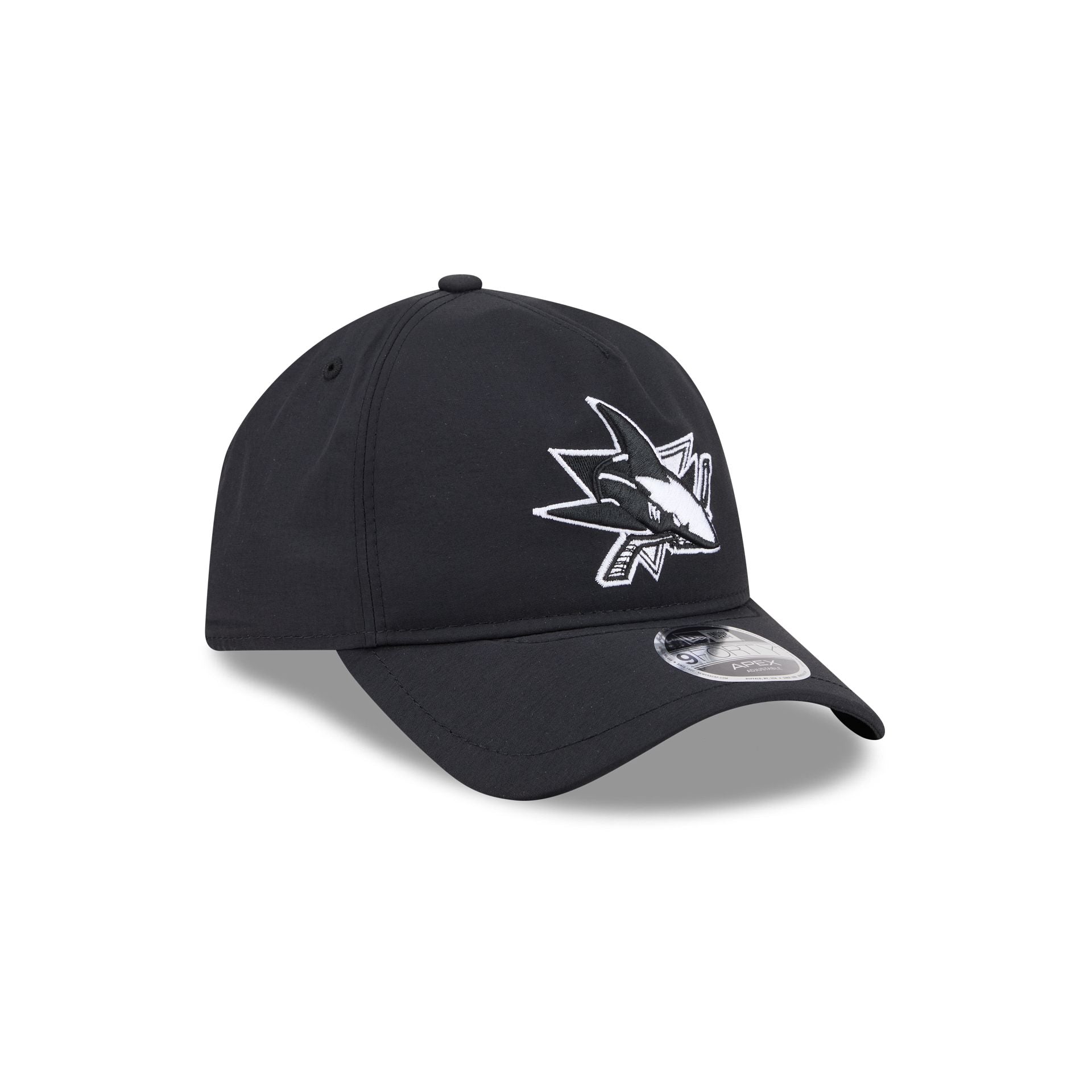 San Jose Sharks Black 9FORTY APEX Snapback Hat - Image 3