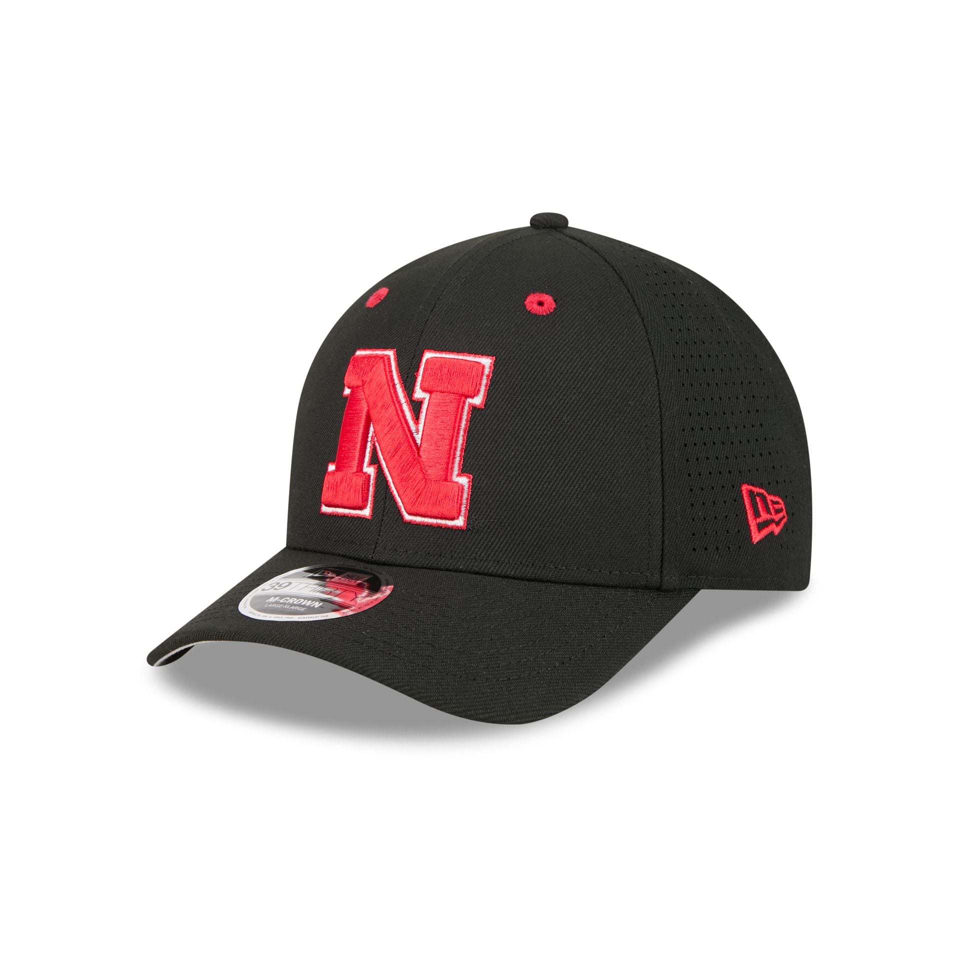 New Era x adidas Nebraska Cornhuskers Black 9FORTY M-Crown Snapback Hat
