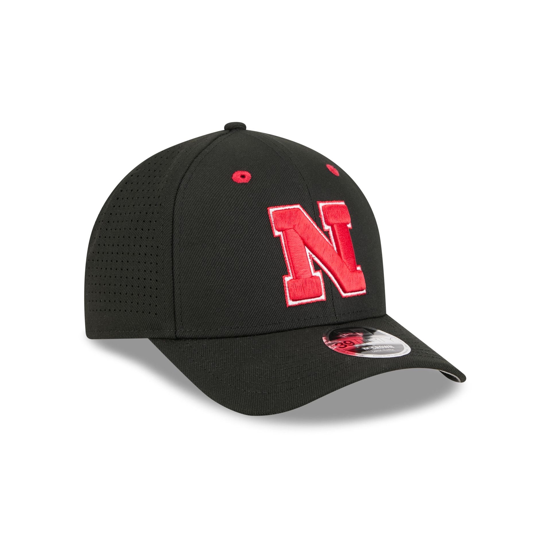 New Era x adidas Nebraska Cornhuskers Black 9FORTY M-Crown Snapback Hat - Image 3