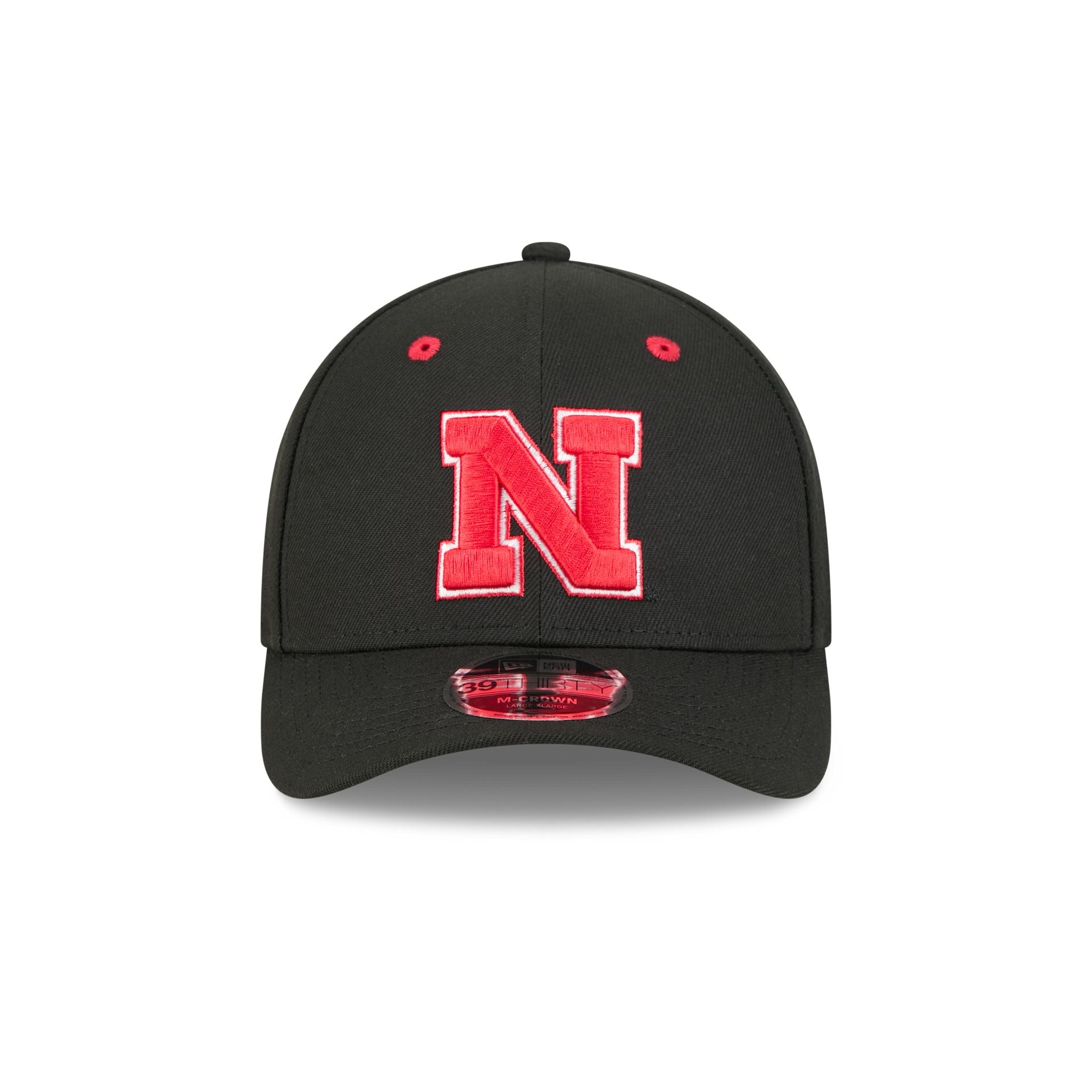 New Era x adidas Nebraska Cornhuskers Black 9FORTY M-Crown Snapback Hat - Image 2