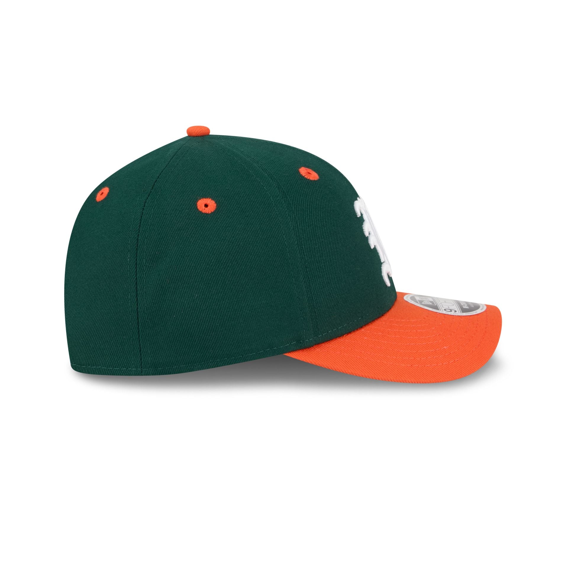 New Era x adidas Miami Hurricanes Dark Green 9FORTY M-Crown Snapback Hat - Image 5