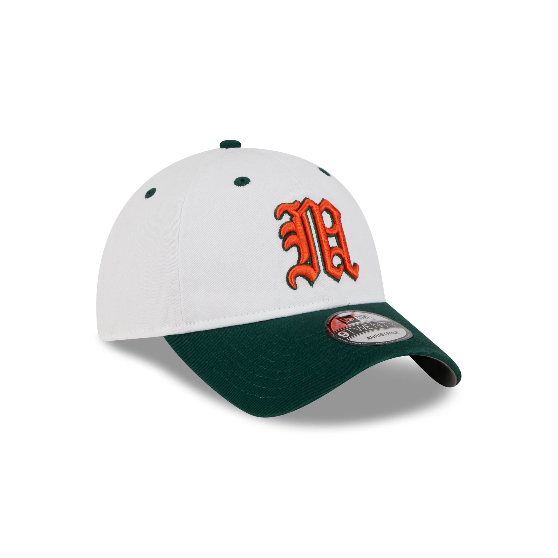 New Era x adidas Miami Hurricanes White 9TWENTY Adjustable Hat - Image 3