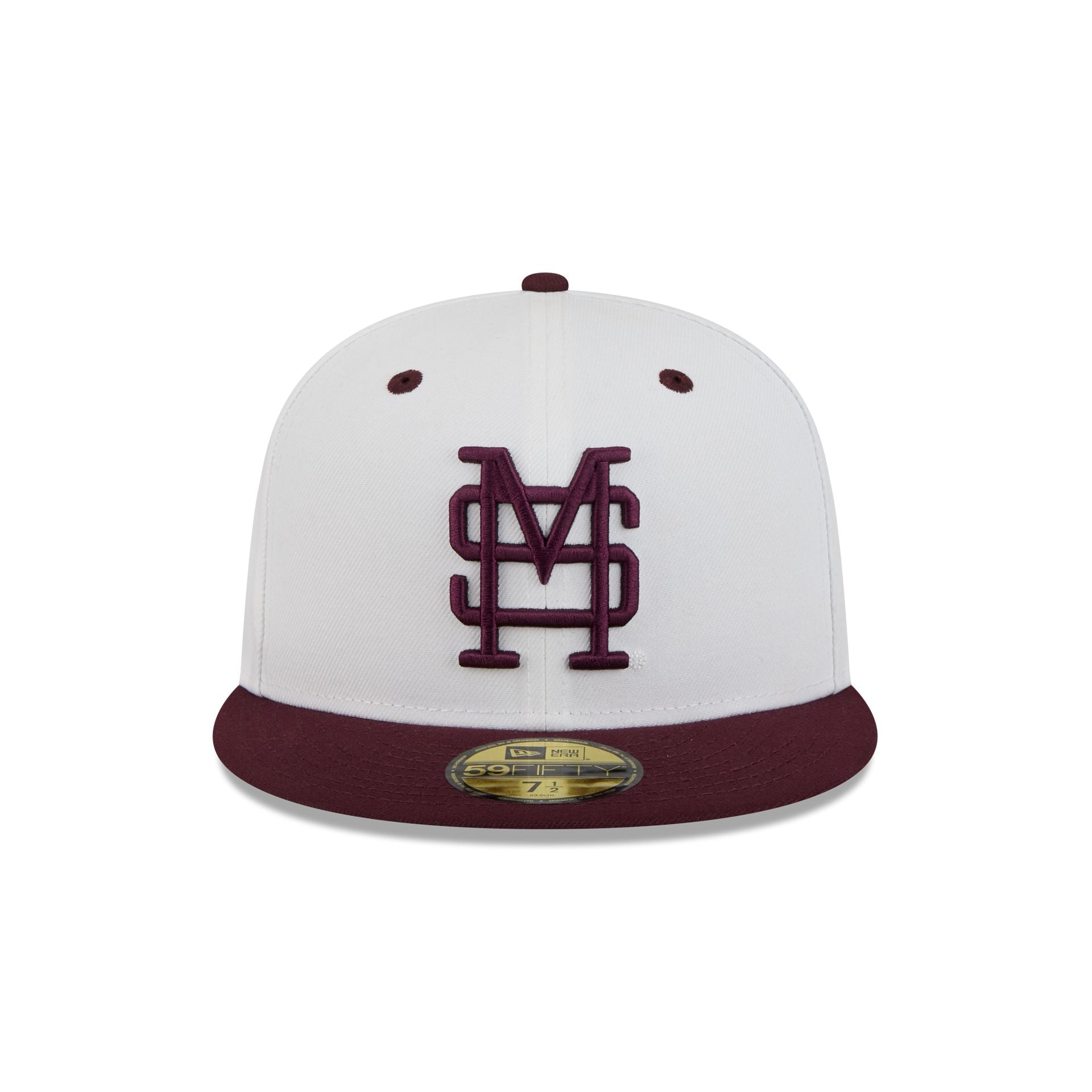 New Era x adidas Mississippi State Bulldogs White 59FIFTY Fitted Hat - Image 2