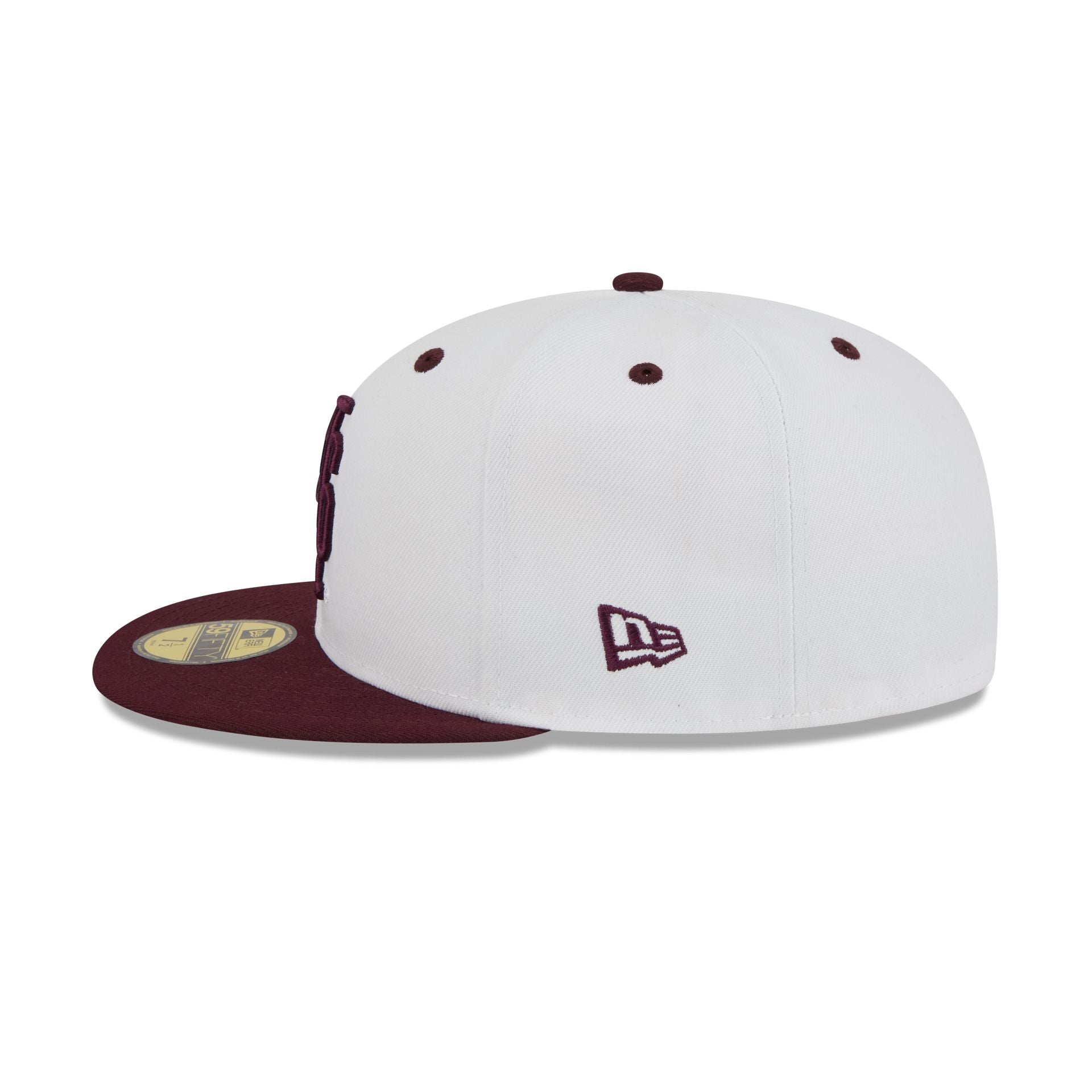 New Era x adidas Mississippi State Bulldogs White 59FIFTY Fitted Hat - Image 4