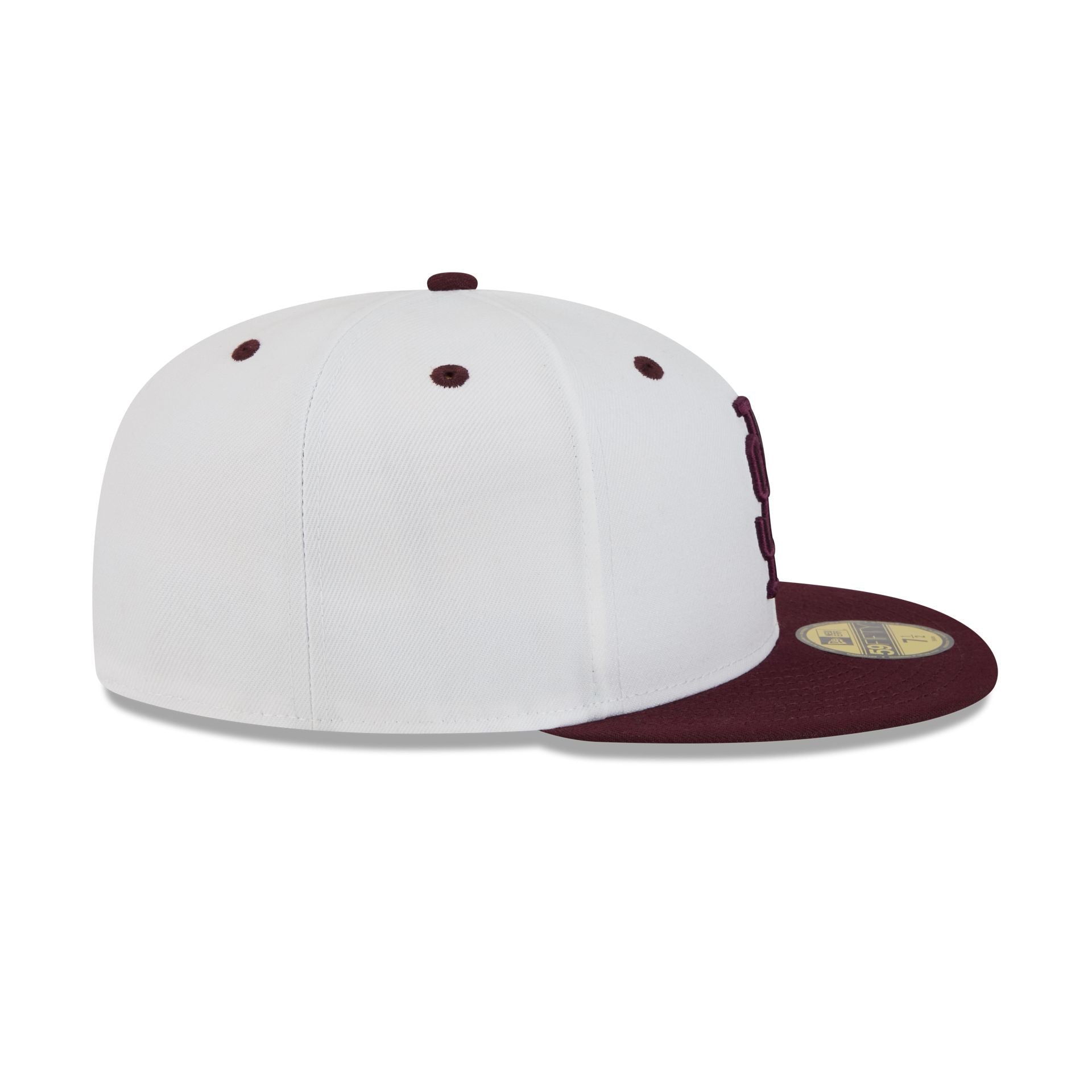 New Era x adidas Mississippi State Bulldogs White 59FIFTY Fitted Hat - Image 5