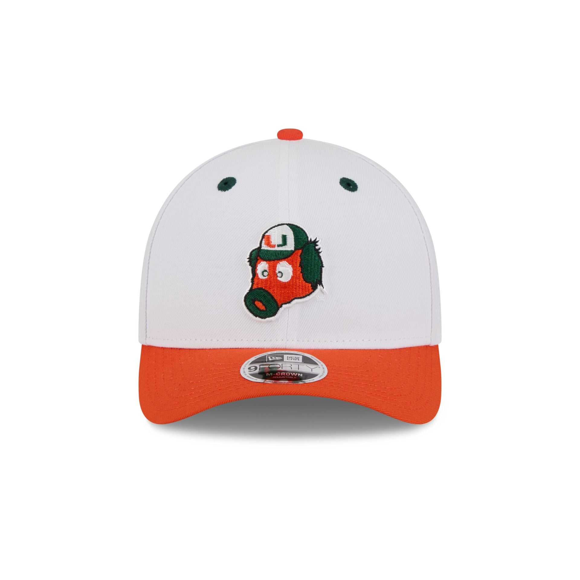 New Era x adidas Miami Hurricanes White Mascot 9FORTY M-Crown Snapback Hat - Image 2