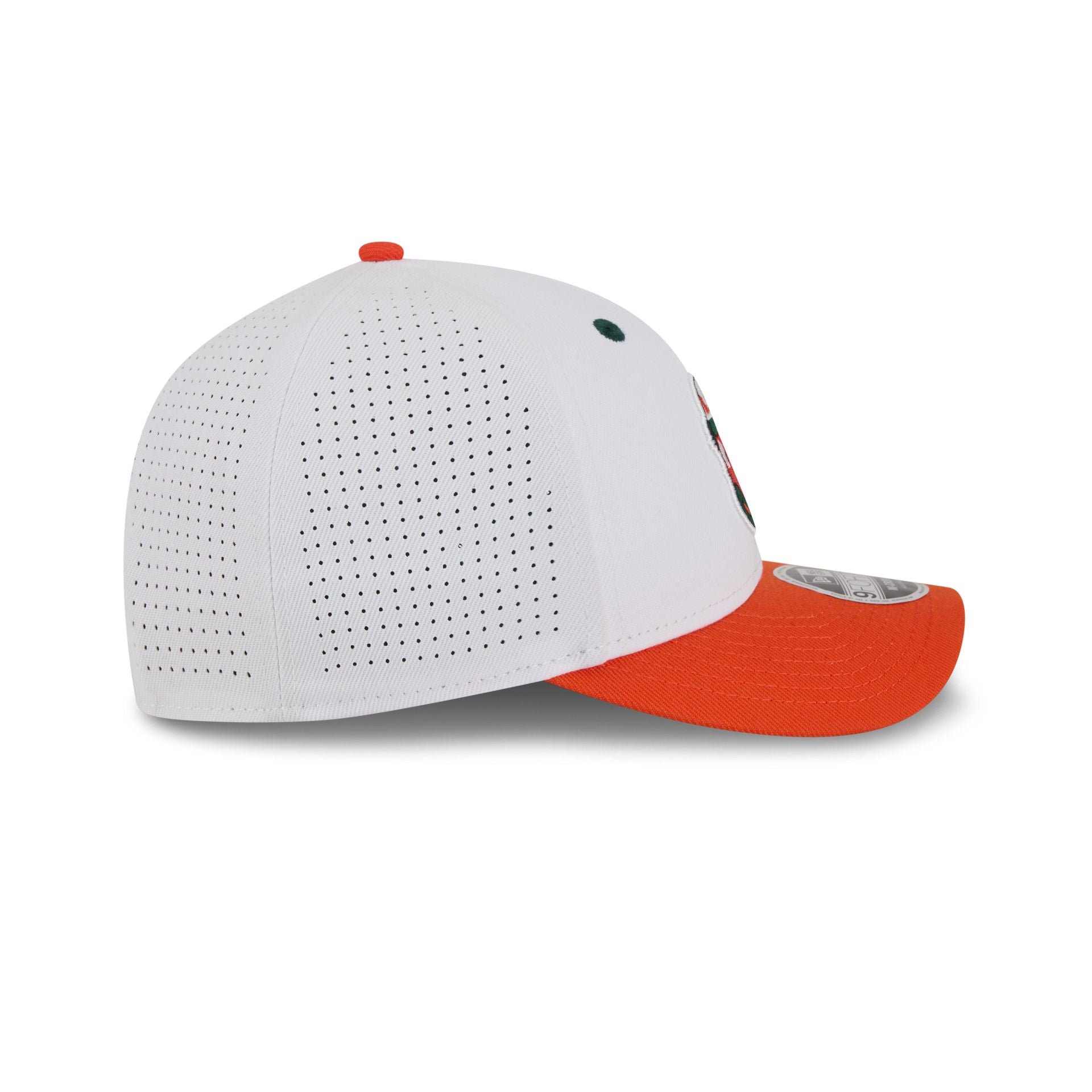 New Era x adidas Miami Hurricanes White Mascot 9FORTY M-Crown Snapback Hat - Image 5