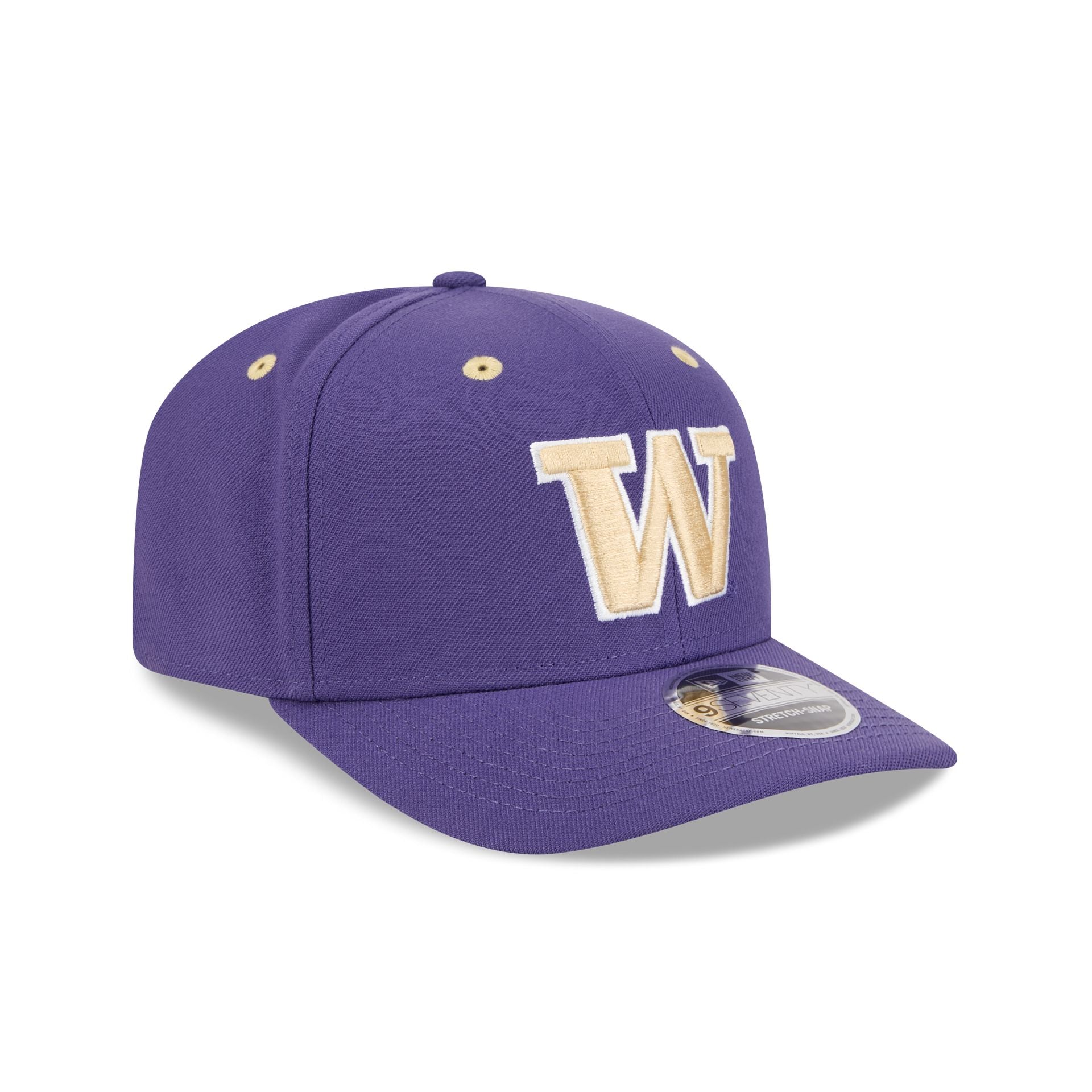New Era x adidas Washington Huskies Purple 9SEVENTY Stretch-Snap Hat - Image 3