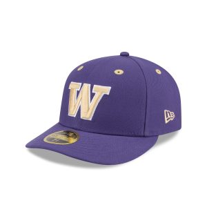 New Era x adidas Washington Huskies Purple Low Profile 59FIFTY Fitted Hat
