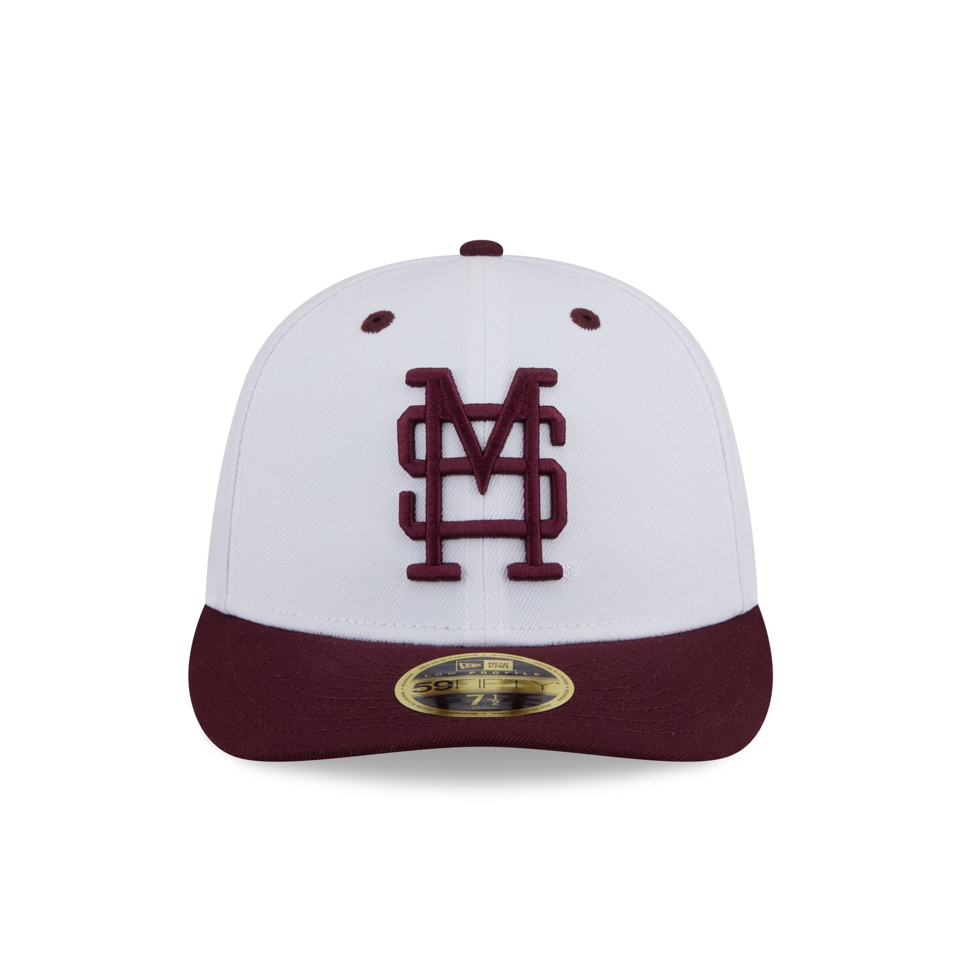 New Era x adidas Mississippi State Bulldogs White Low Profile 59FIFTY Fitted Hat - Image 2