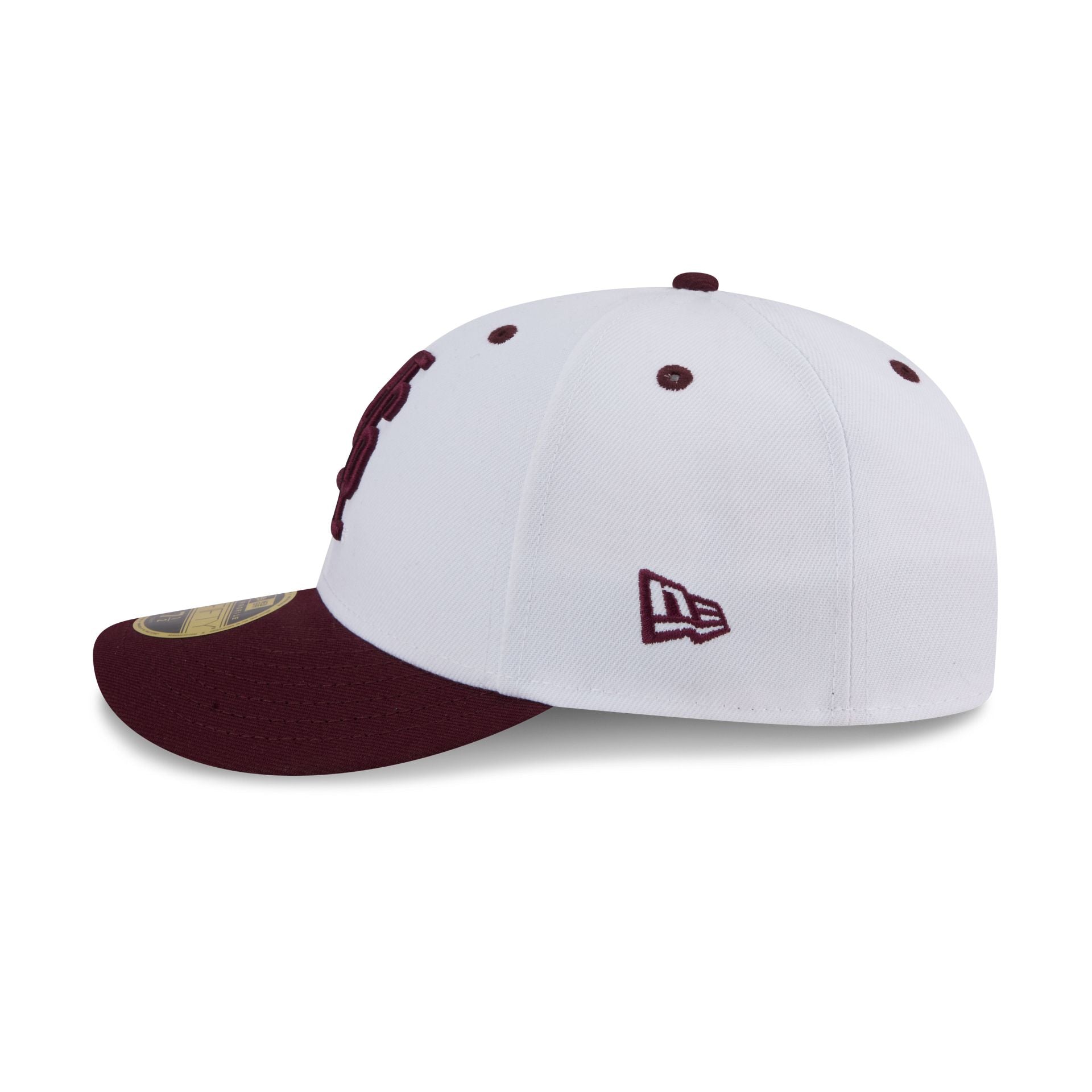 New Era x adidas Mississippi State Bulldogs White Low Profile 59FIFTY Fitted Hat - Image 4