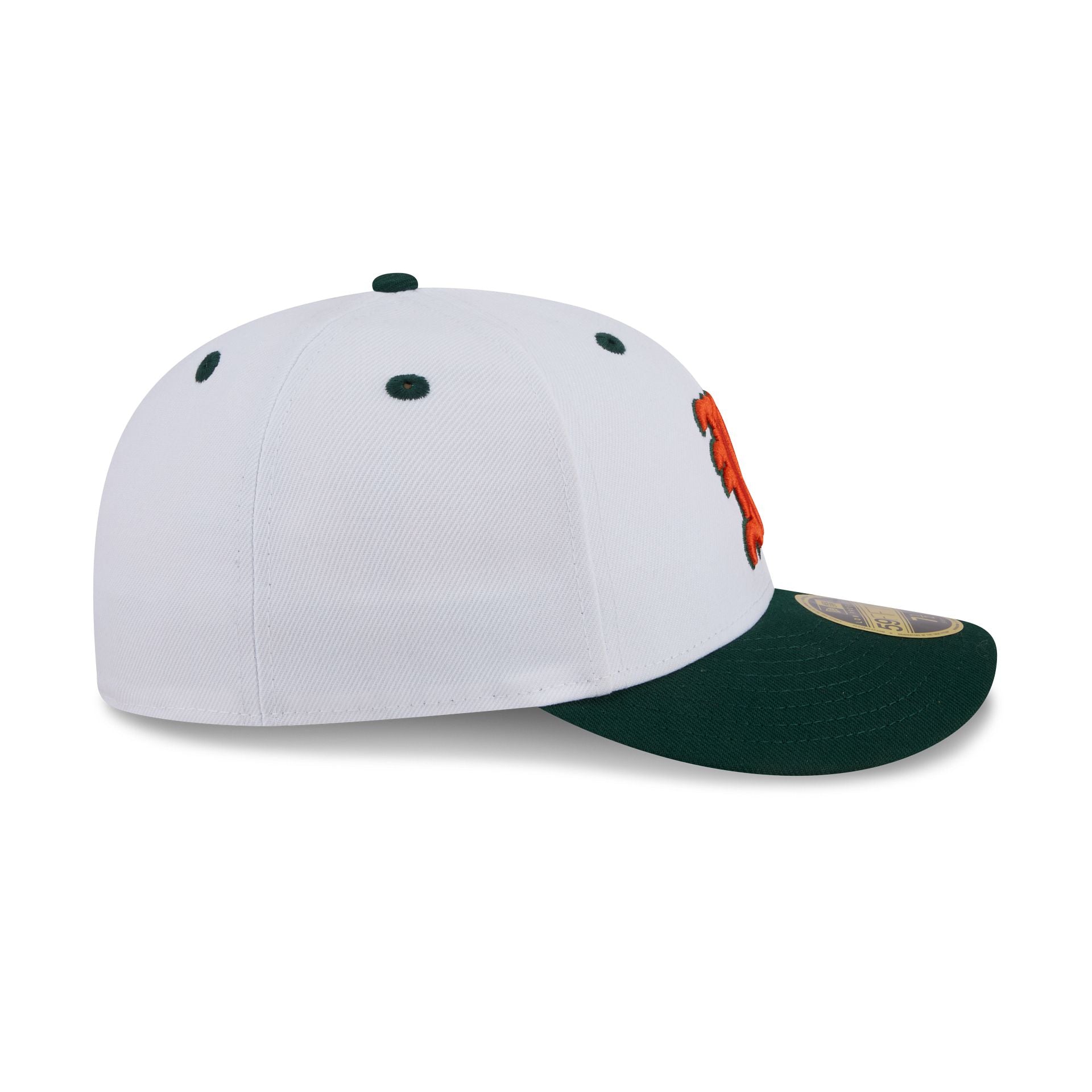 New Era x adidas Miami Hurricanes White Low Profile 59FIFTY Fitted Hat - Image 5