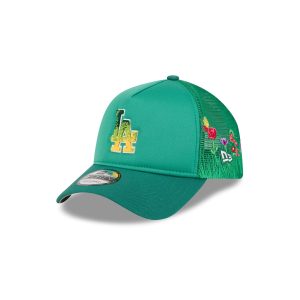 Los Angeles Dodgers Gradient Logo 9FORTY A-Frame Trucker Hat