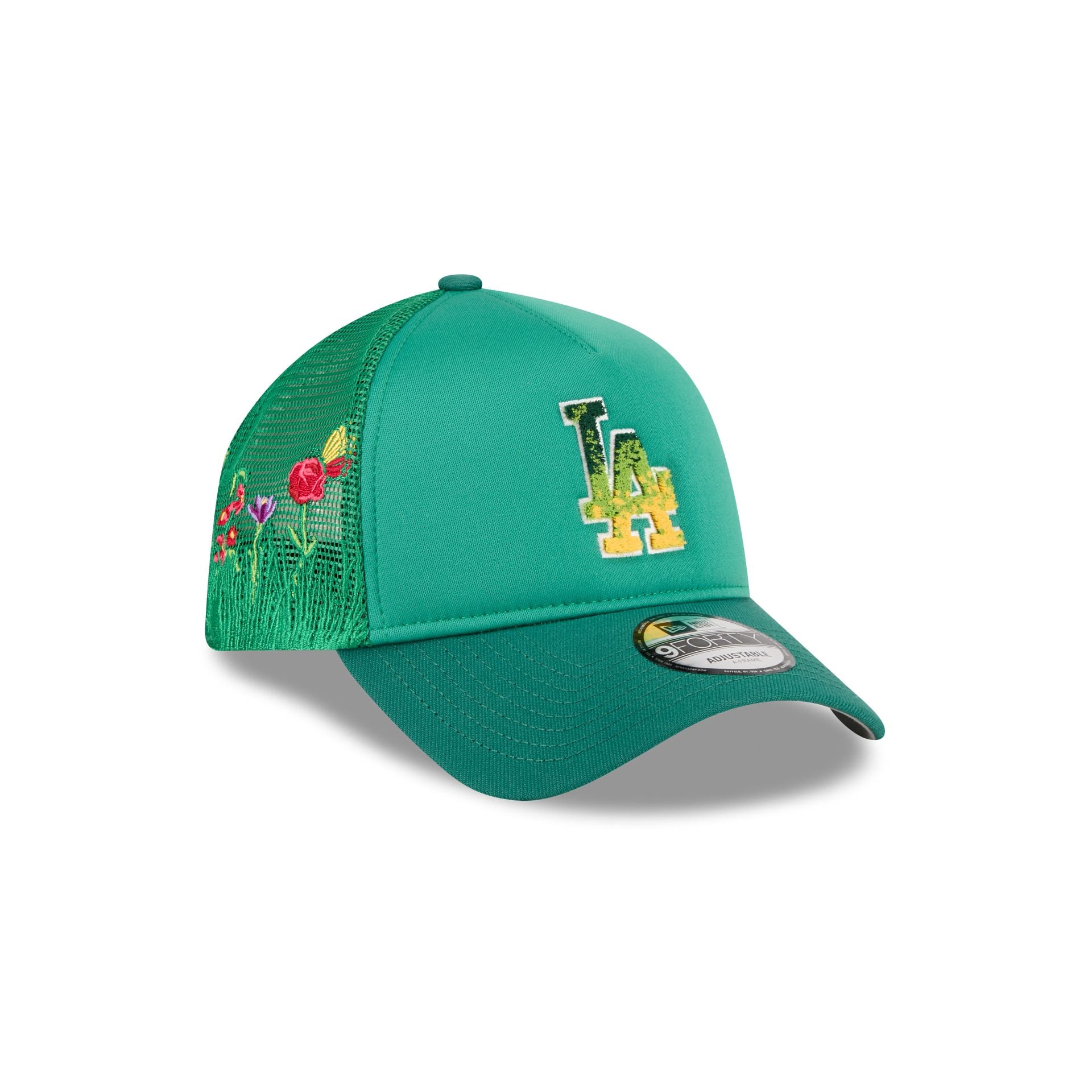 Los Angeles Dodgers Gradient Logo 9FORTY A-Frame Trucker Hat - Image 3