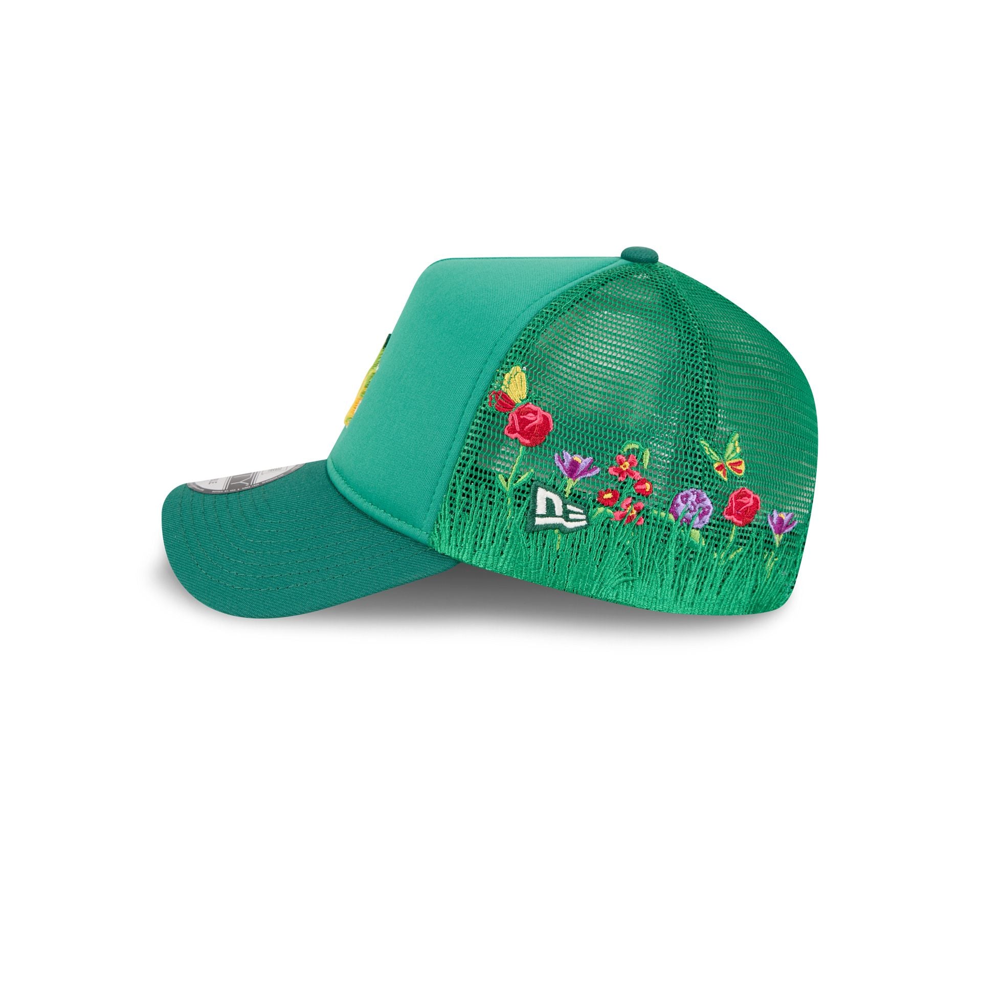 Los Angeles Dodgers Gradient Logo 9FORTY A-Frame Trucker Hat - Image 4
