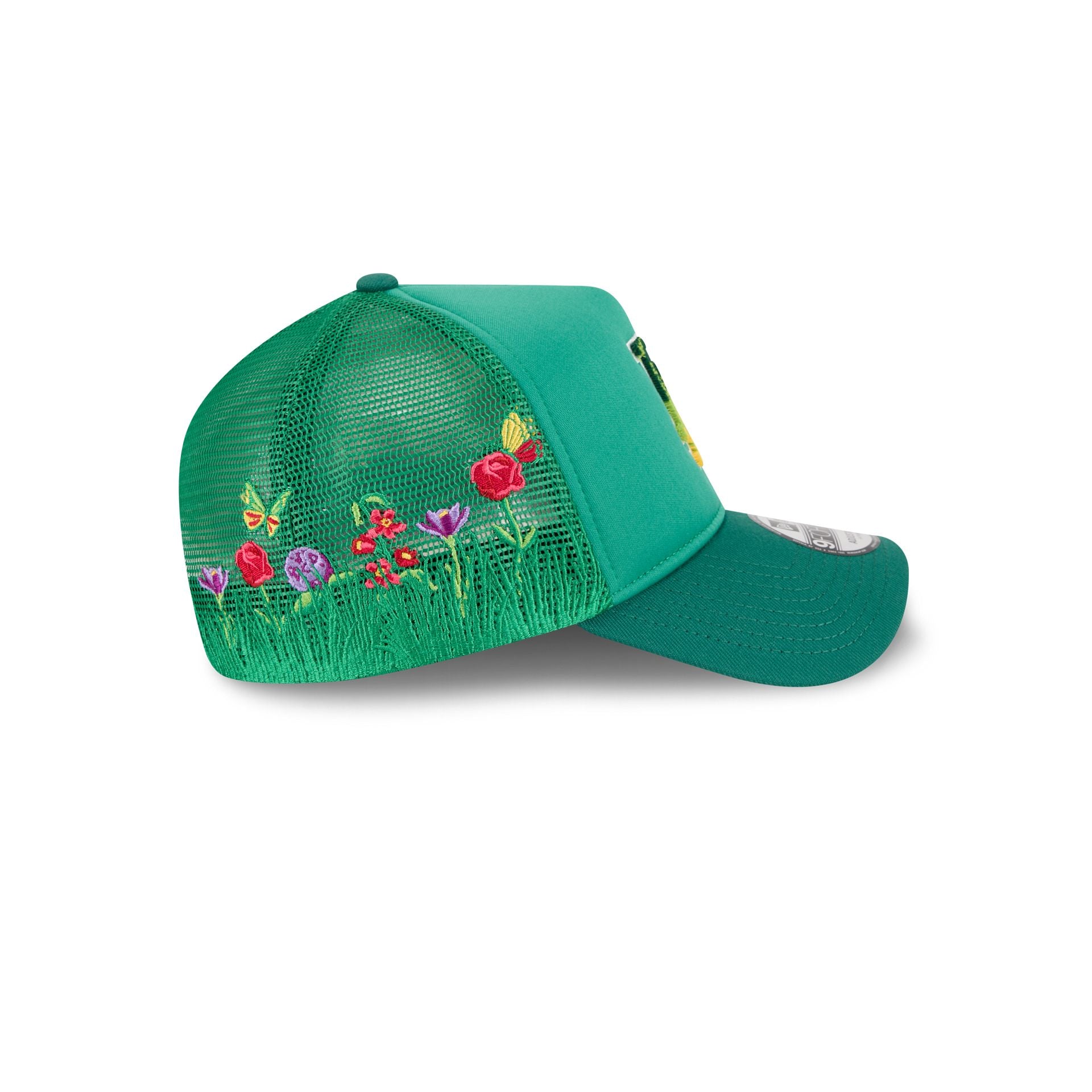 Los Angeles Dodgers Gradient Logo 9FORTY A-Frame Trucker Hat - Image 5