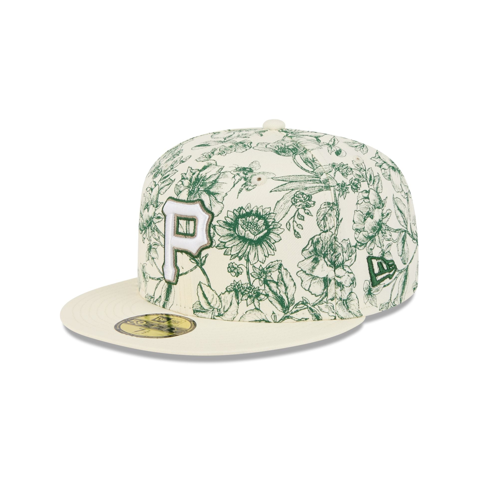 Pittsburgh Pirates Spring Floral 59FIFTY Fitted Hat - Image 3