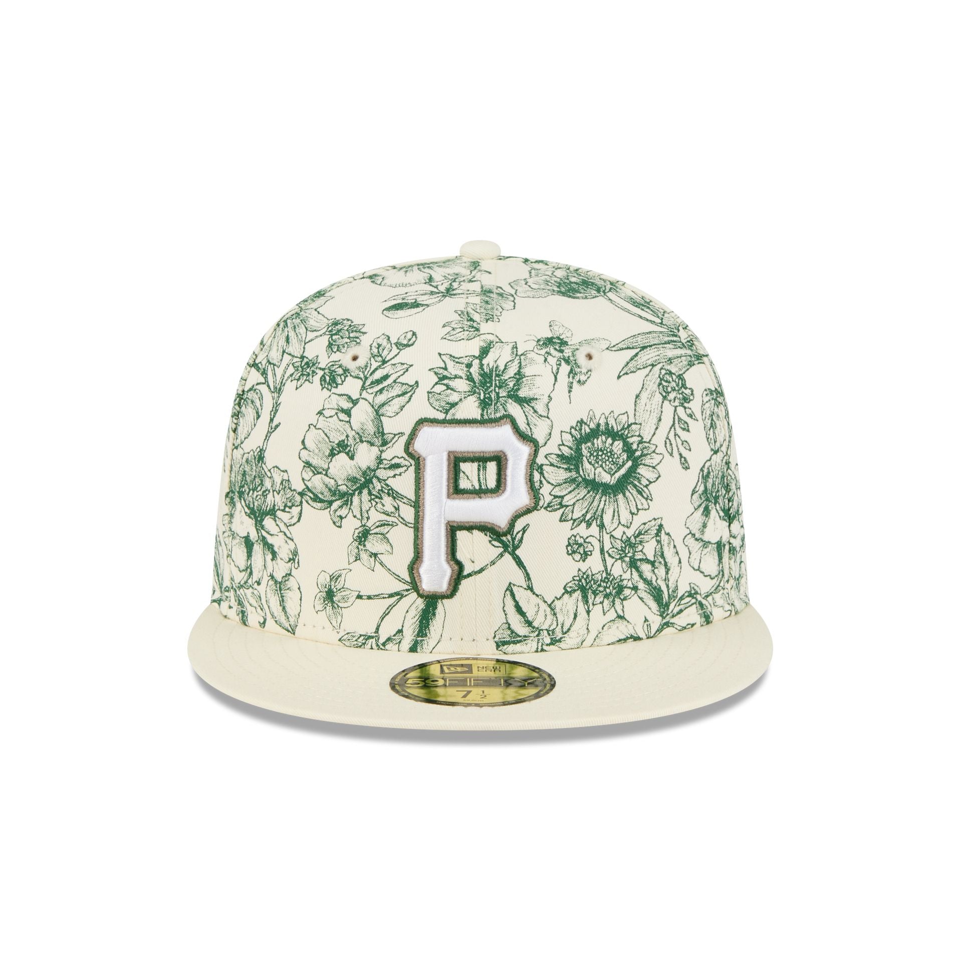 Pittsburgh Pirates Spring Floral 59FIFTY Fitted Hat - Image 2