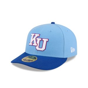 New Era x adidas Kansas Jayhawks Sky Blue Low Profile 59FIFTY Fitted Hat