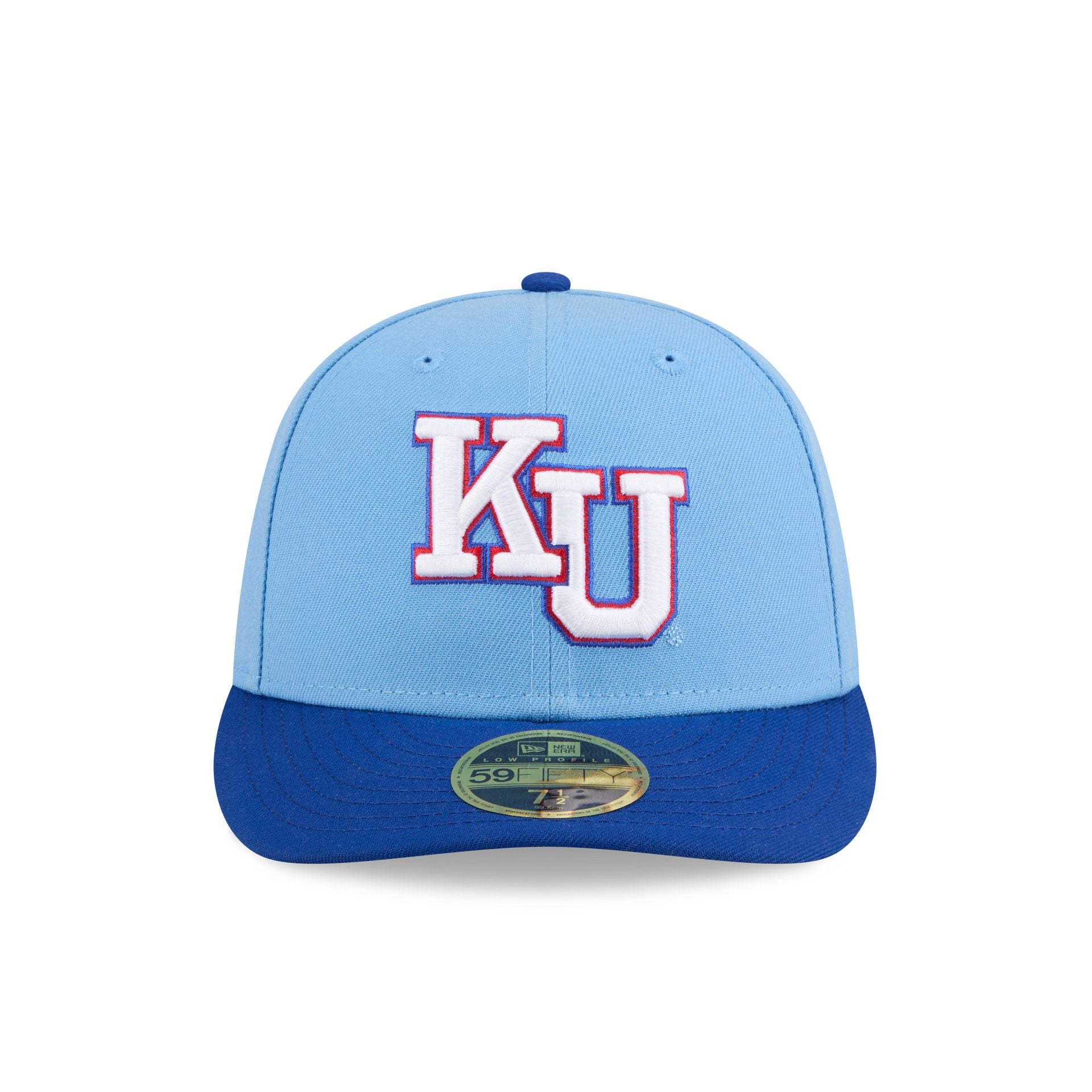 New Era x adidas Kansas Jayhawks Sky Blue Low Profile 59FIFTY Fitted Hat - Image 2