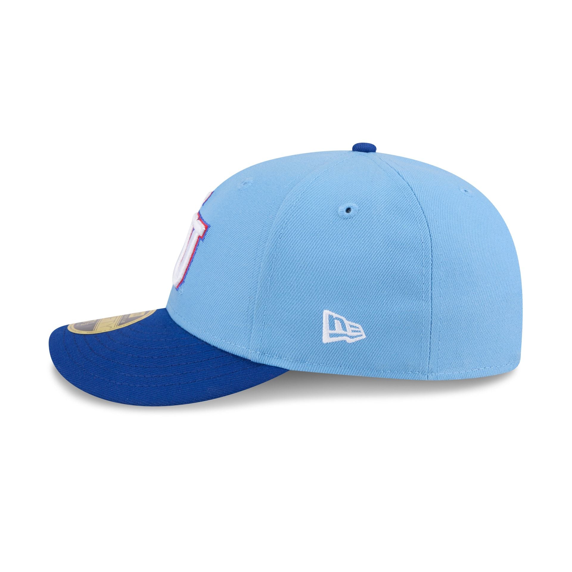 New Era x adidas Kansas Jayhawks Sky Blue Low Profile 59FIFTY Fitted Hat - Image 4