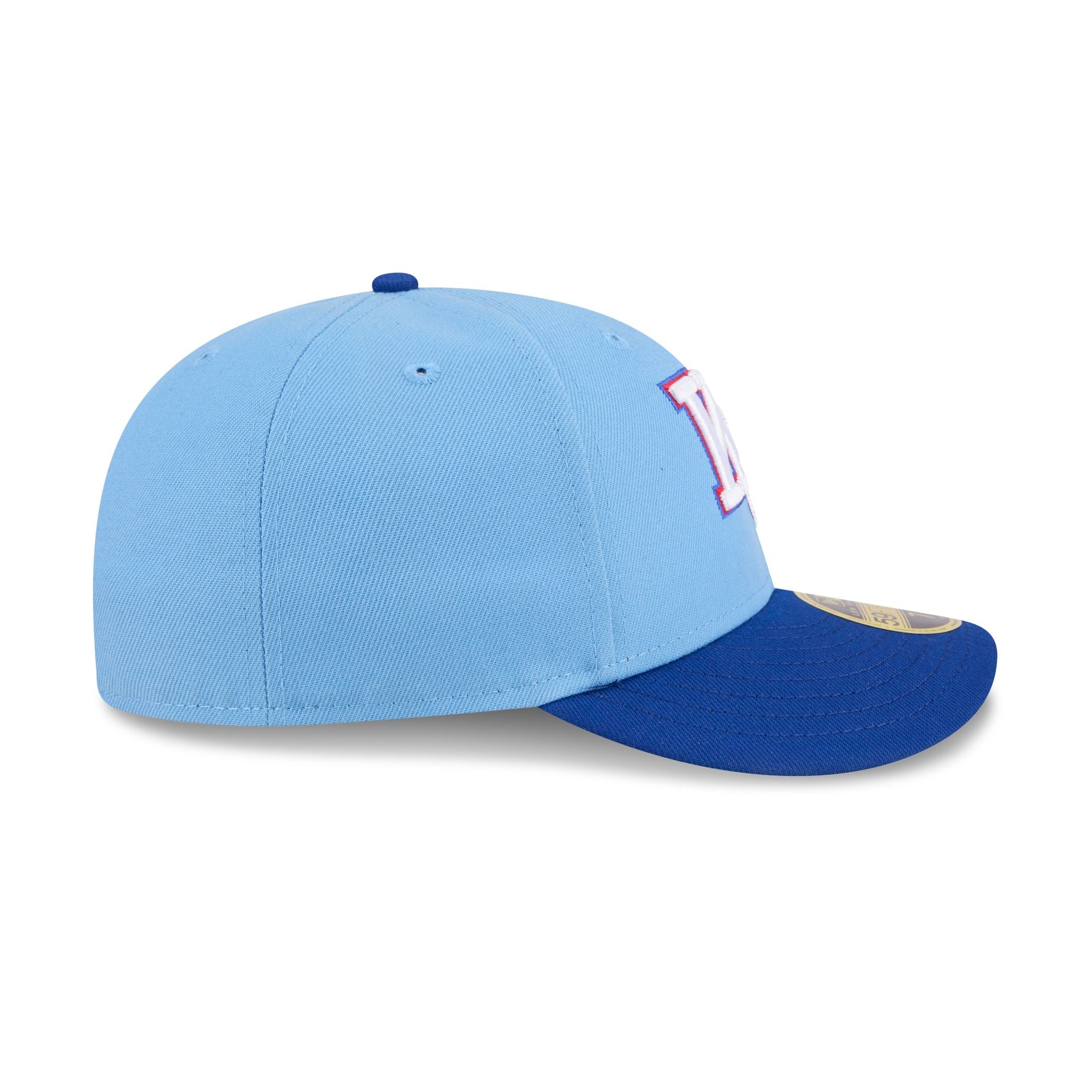 New Era x adidas Kansas Jayhawks Sky Blue Low Profile 59FIFTY Fitted Hat - Image 5