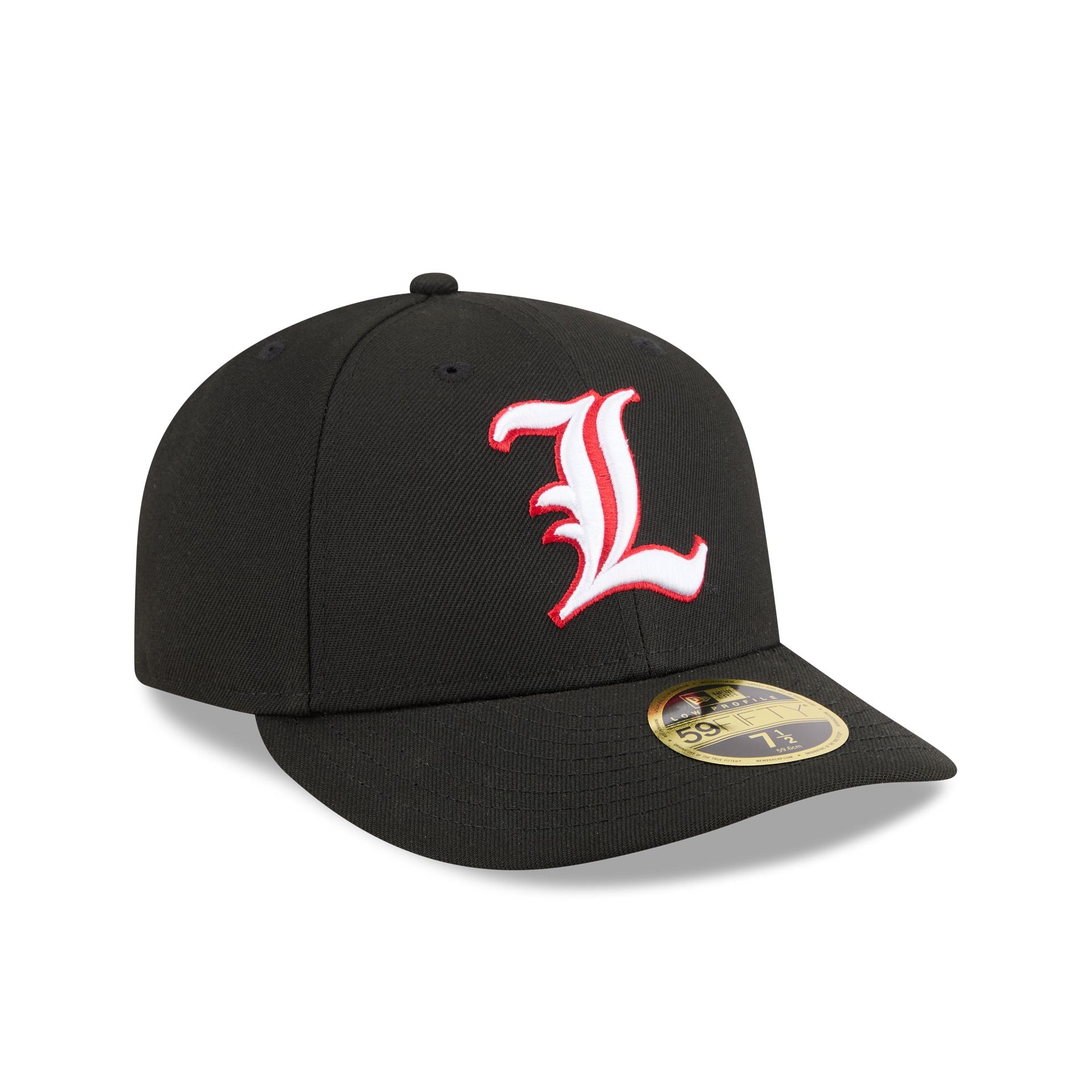 New Era x adidas Louisville Cardinals Black Low Profile 59FIFTY Fitted Hat - Image 3