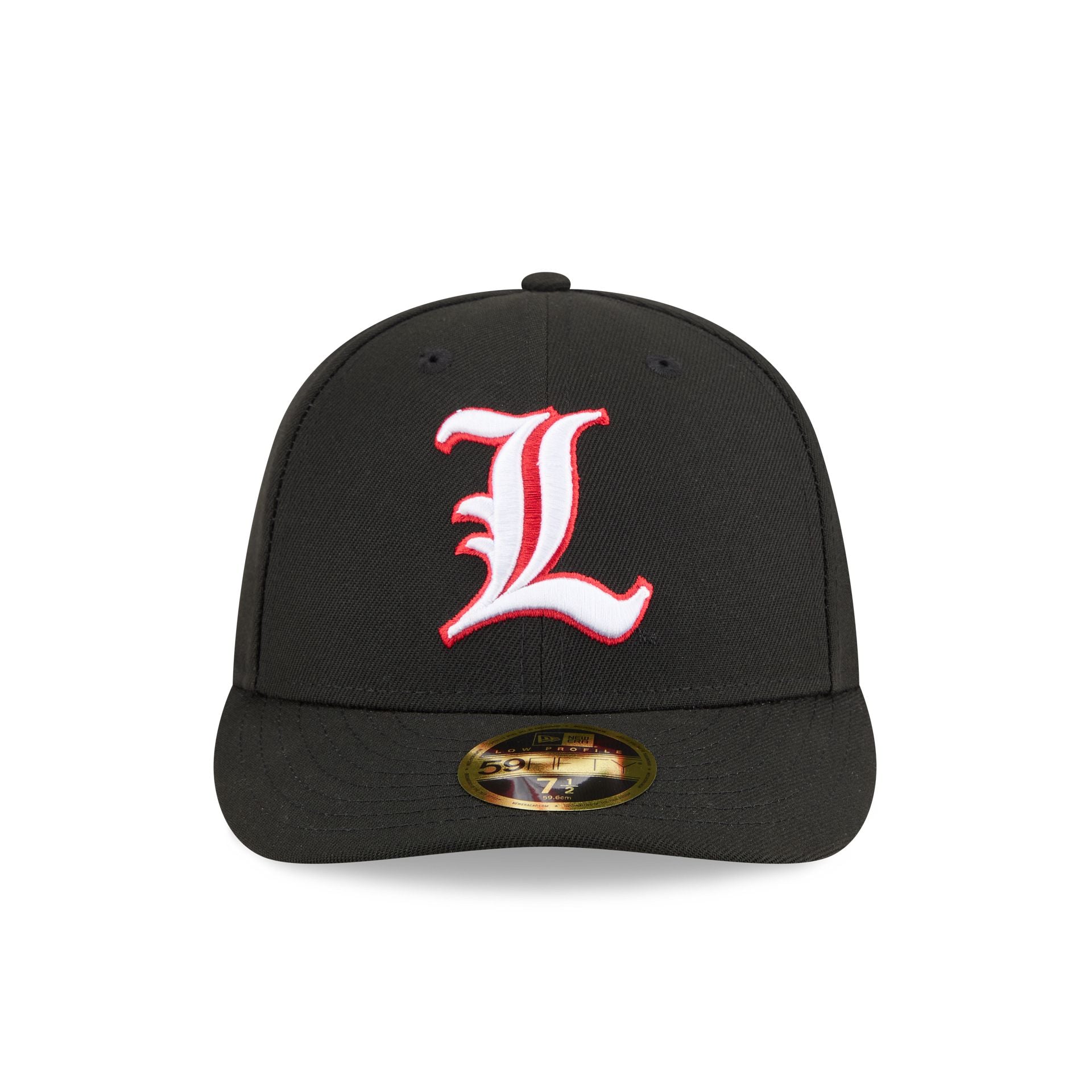New Era x adidas Louisville Cardinals Black Low Profile 59FIFTY Fitted Hat - Image 2