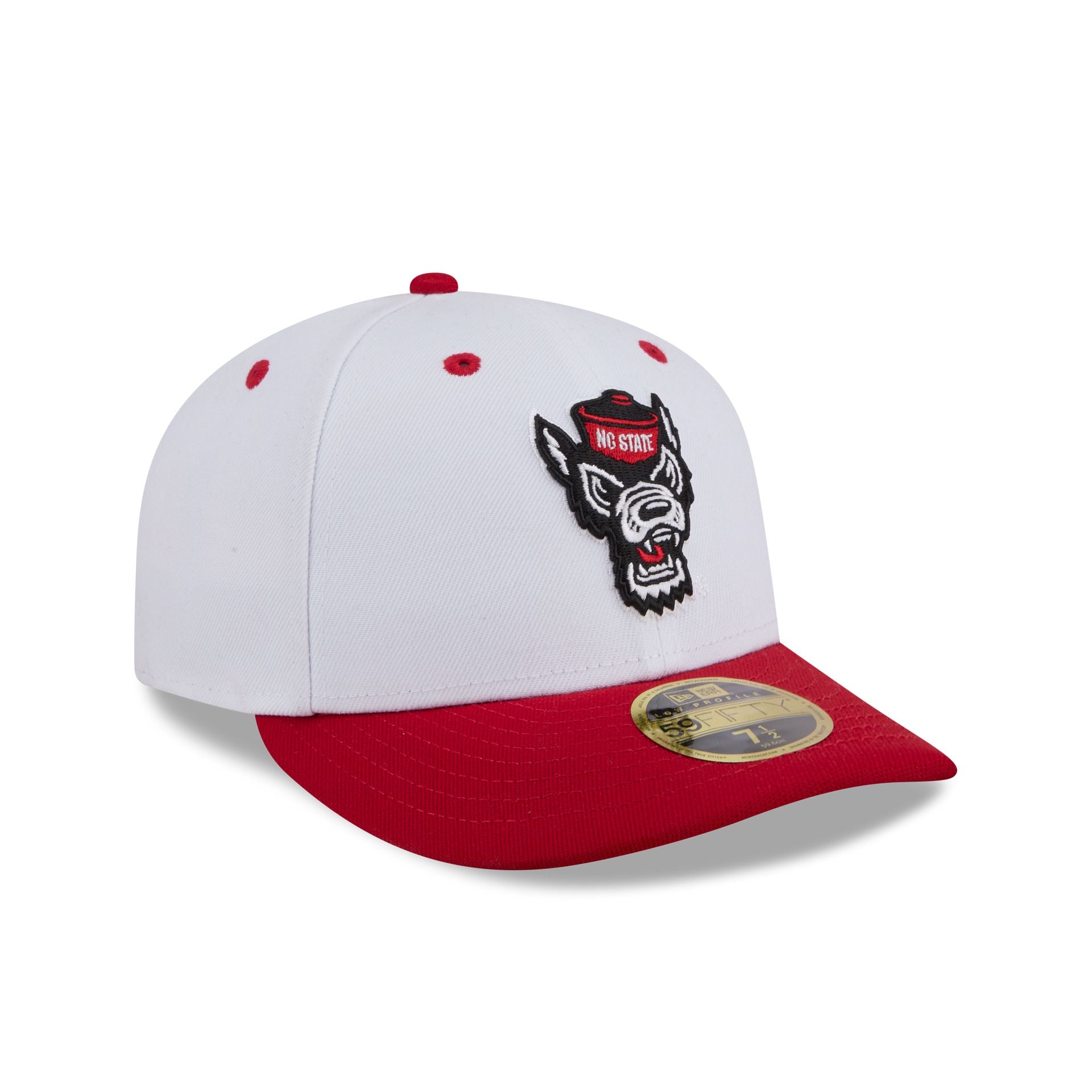 New Era x adidas NC State Wolfpack White Low Profile 59FIFTY Fitted Hat - Image 3