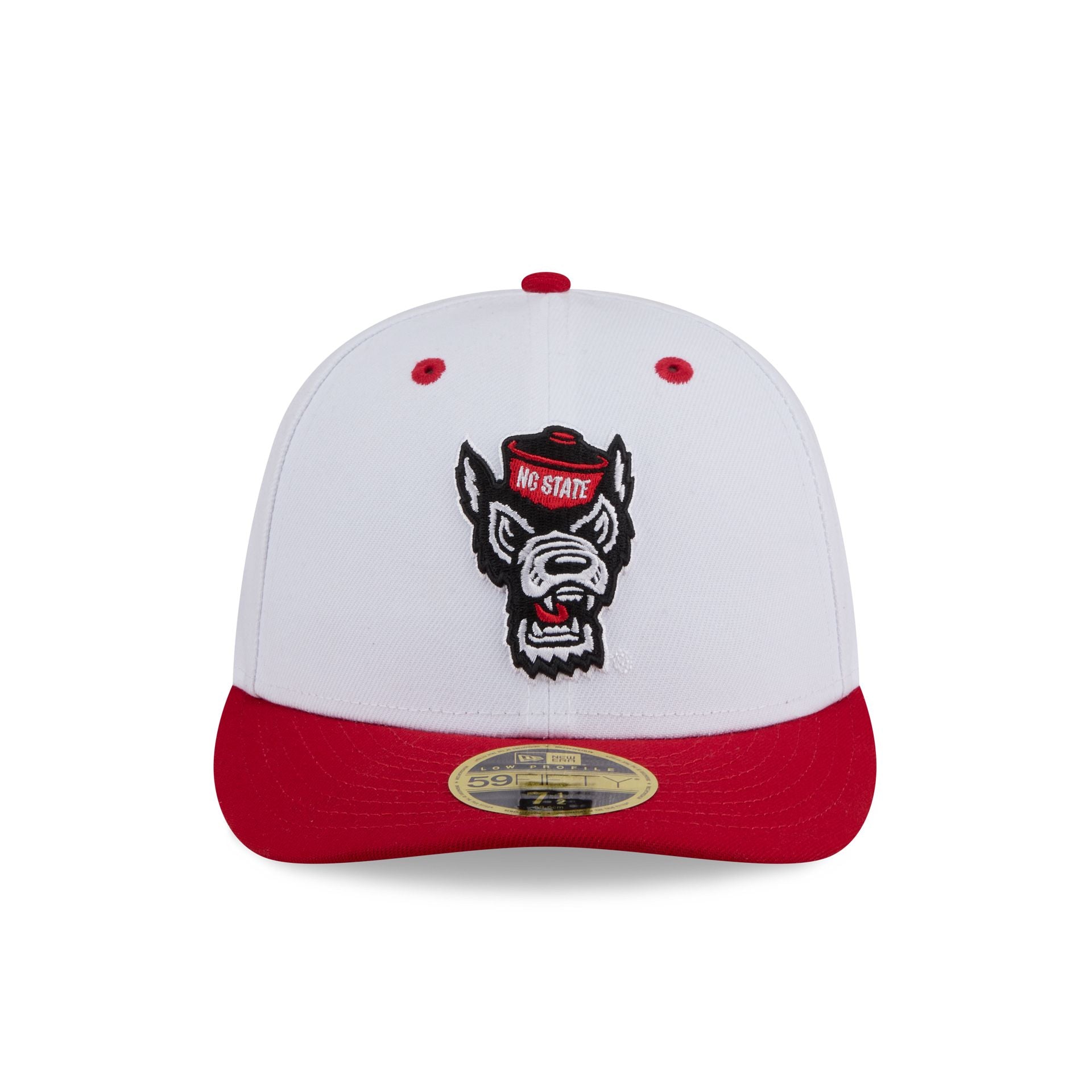 New Era x adidas NC State Wolfpack White Low Profile 59FIFTY Fitted Hat - Image 2