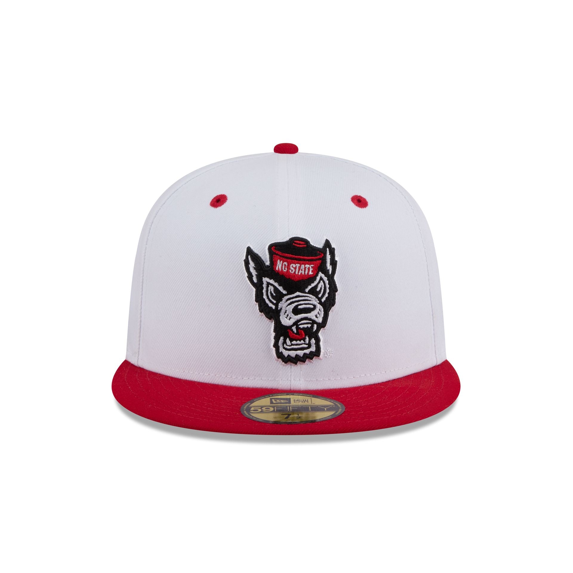 New Era x adidas NC State Wolfpack White 59FIFTY Fitted Hat - Image 2